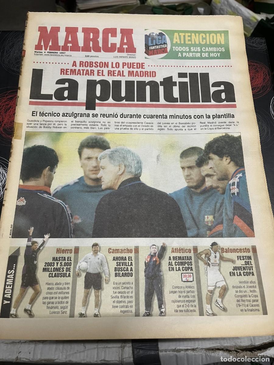 Coleccionismo deportivo: MARCA (4-2-1997) ROBSON BARCELONA CAPELLO REAL MADRID BARCELONA CAMPEON FINAL COPA JOVENTUT SAPORTA