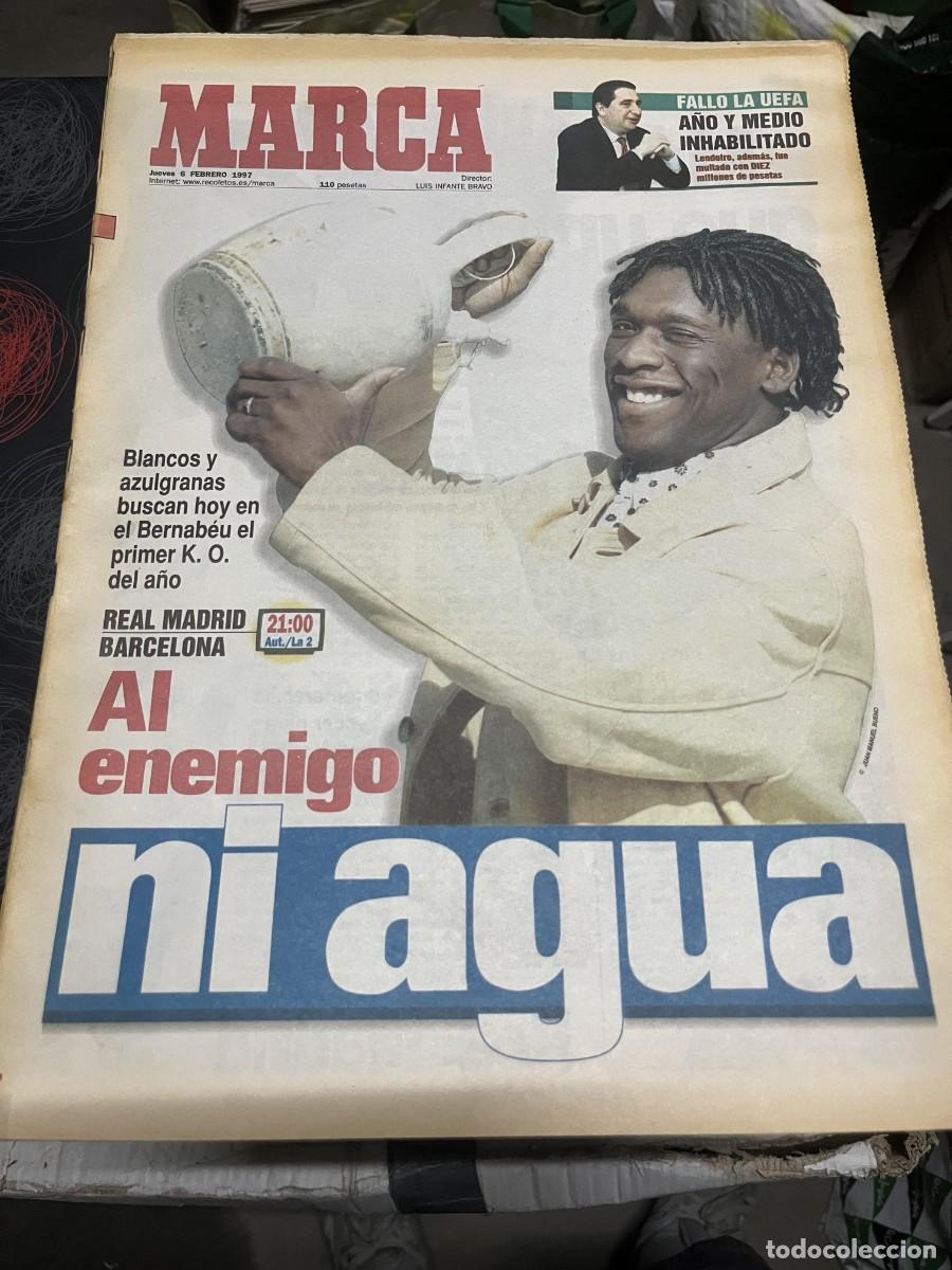 Coleccionismo deportivo: MARCA (6-2-1997)SEEDORF REAL MADRID INHABILITADO LENDOIRO RONALDO RAUL REAL MADRID JOSE MANUEL ARCOS