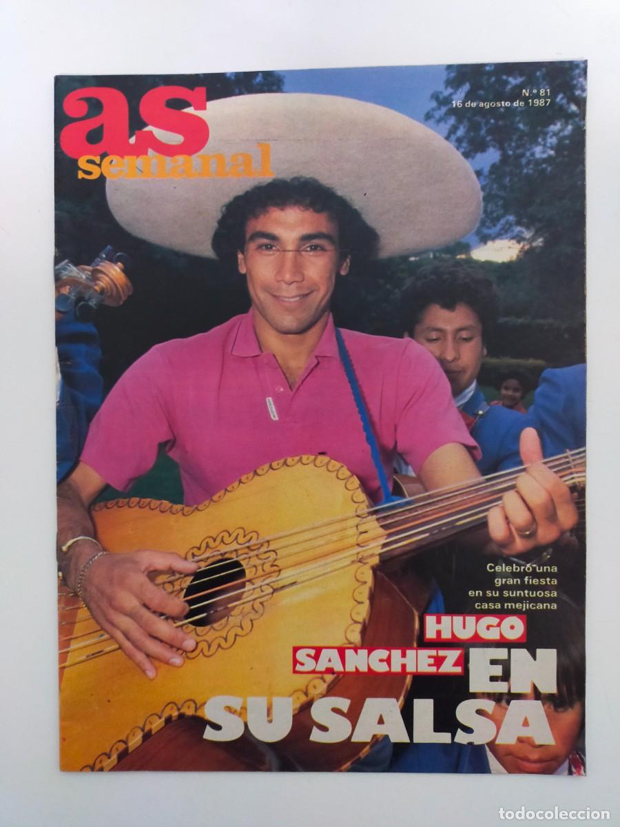 Colecionismo desportivo: REVISTA AS SEMANAL N&ordm; 81 - HUGO SANCHEZ - MARADONA - GOLDEN STATE WARRIORS