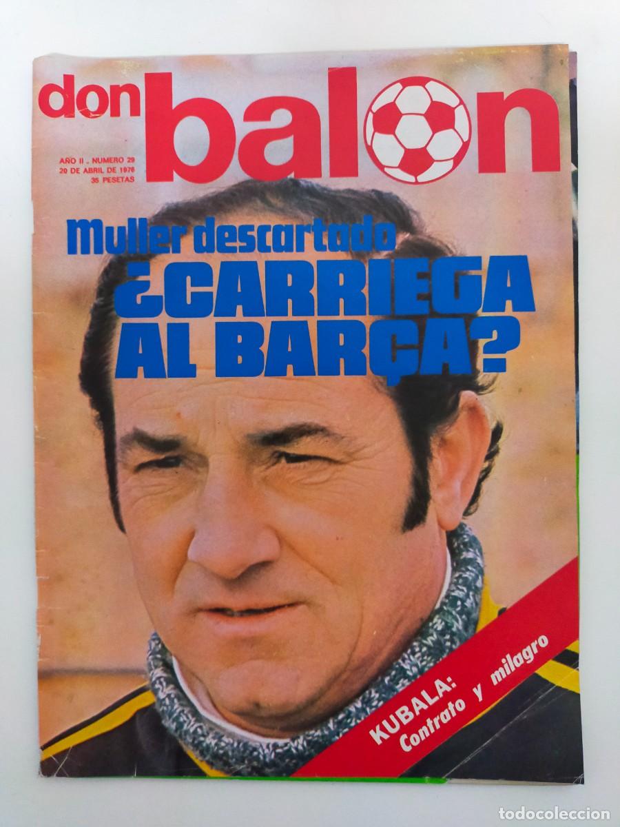 Sports collectibles: REVISTA DON BALON N&ordm; 29 - JESUS GIL - MULLER - LUIS DE LA FUENTE - AYALA - ADORNO - POSTER CASZELY