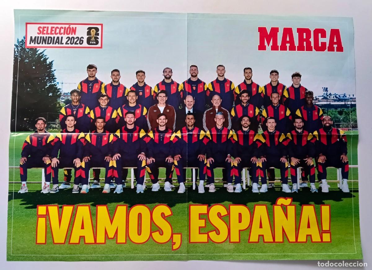 Collectionnisme sportif: DIARIO MARCA: POSTER MUNDIAL FUTBOL 2026 SELECCI&Oacute;N ESPA&Ntilde;OLA