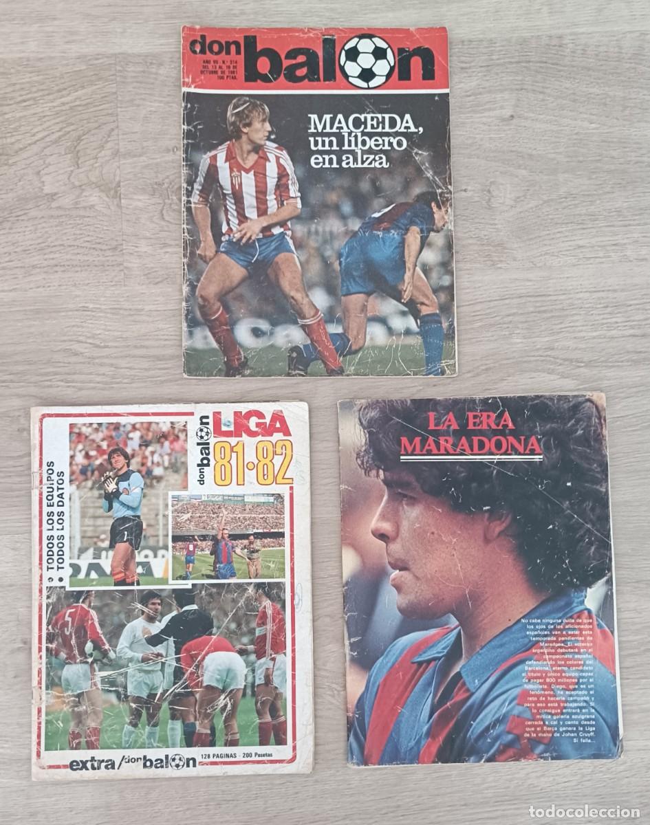 Sports collectibles: Lote DON BALON, EXTRA LIGA 81 82 y 82 83 y N&uacute;m. 314, 1981 1982 1983, LEER DESCRIPCI&Oacute;N