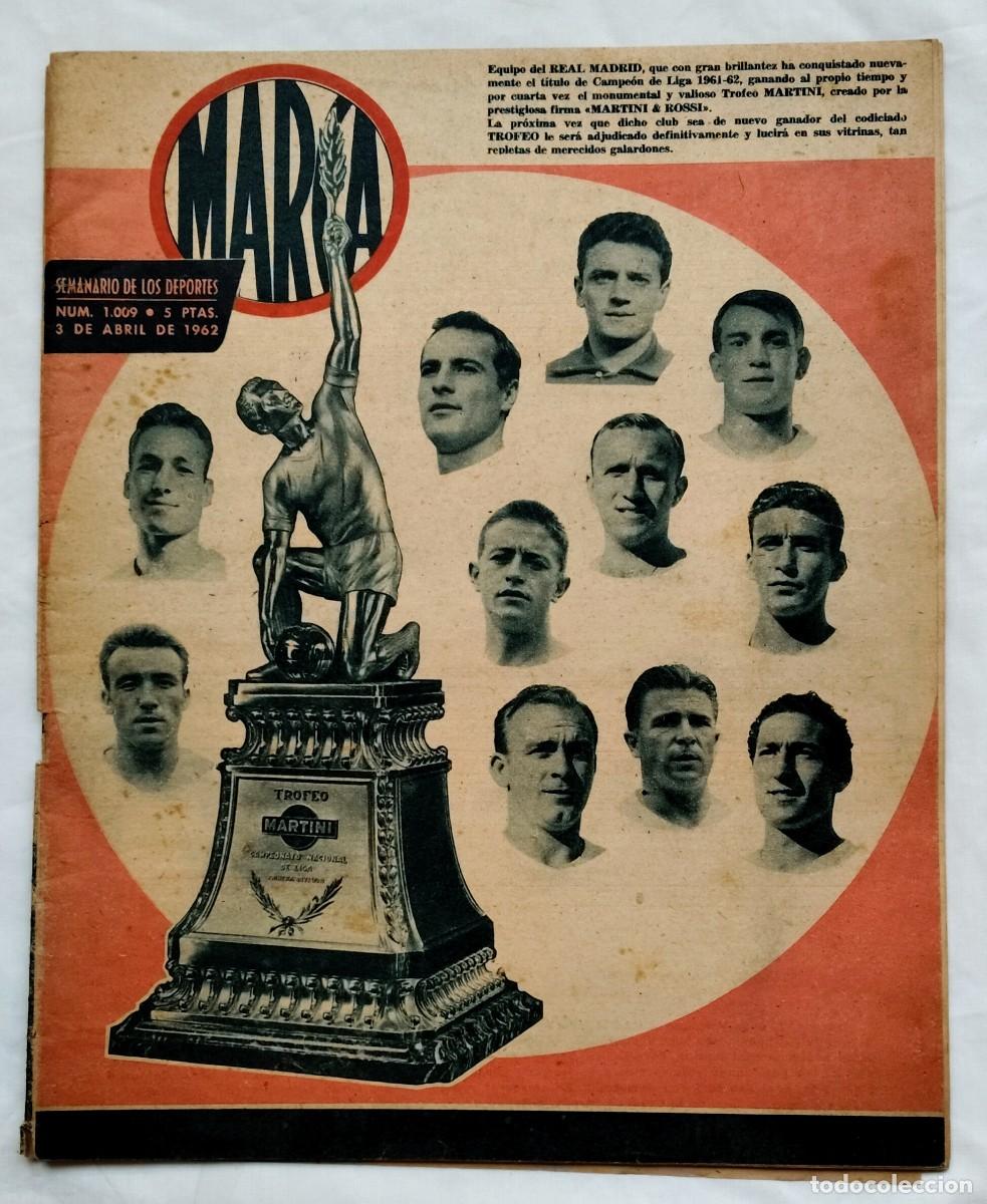 Coleccionismo deportivo: Revista Marca. Real Madrid, campe&oacute;n de liga de 1961 - 62