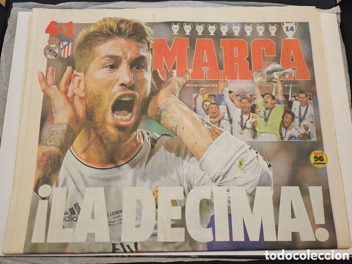 Colecionismo desportivo: Peri&oacute;dico Marca - Portada La D&eacute;cima