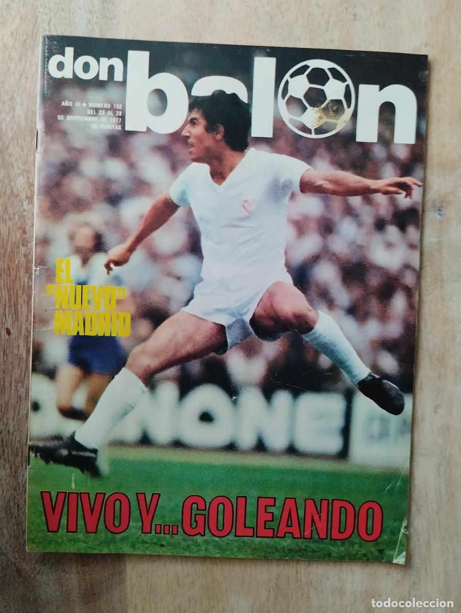 Sports collectibles: DON BALON N&ordm; 102 1977 ARCONADA COLOR CRUYFF BARCELONA RUBEN CANO ATHLETIC BILBAO
