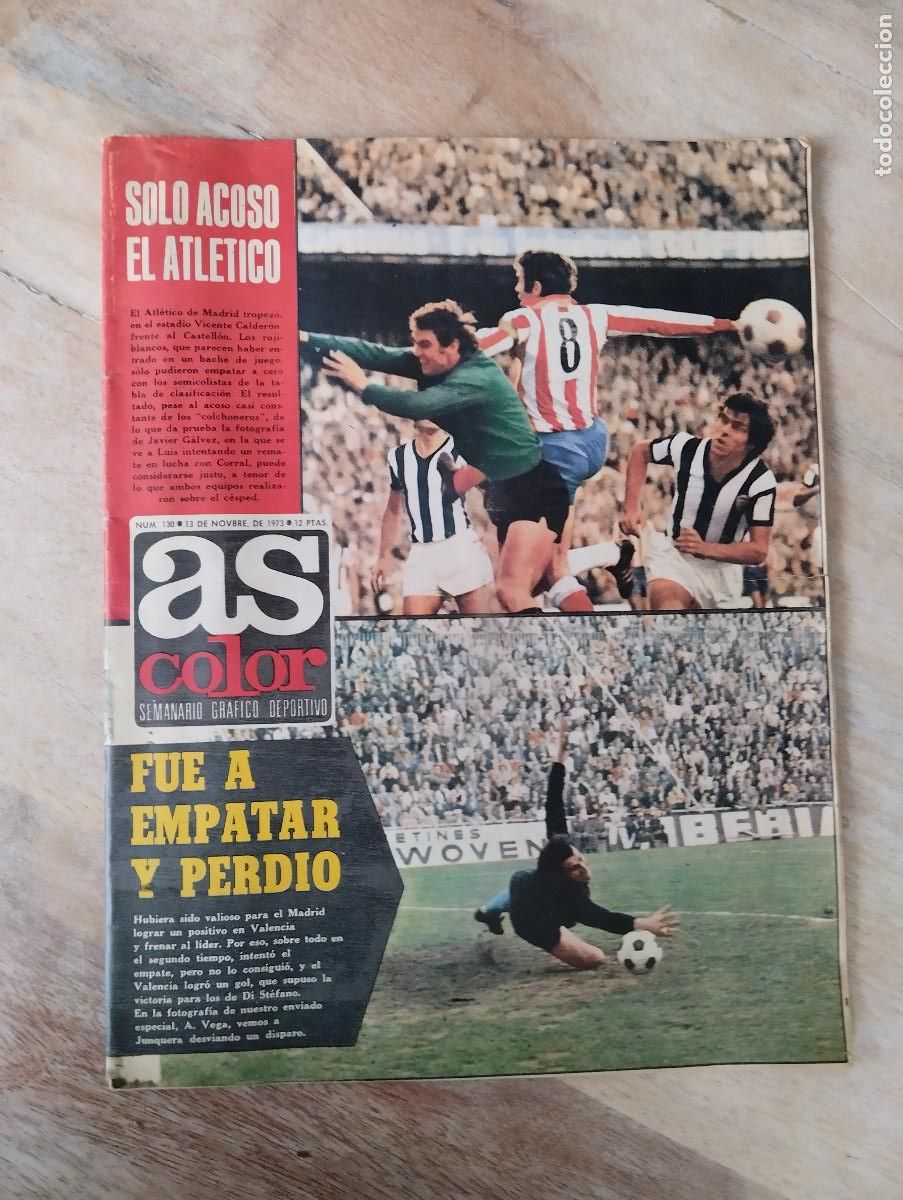 Coleccionismo deportivo: AS COLOR. N&ordm; 130. 1973. POSTER CENTRAL: REAL MADRID C.F. 1973 - 74