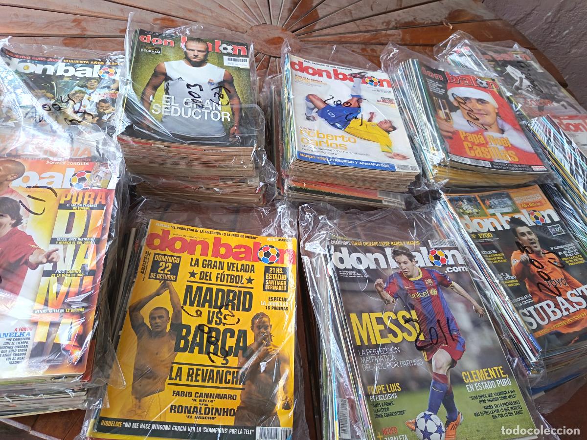 Collezionismo sportivo: GRAN LOTE DE 425 REVISTAS DE FUTBOL DON BALON. ENTRE 1996 Y 2011. VER FOTOS.