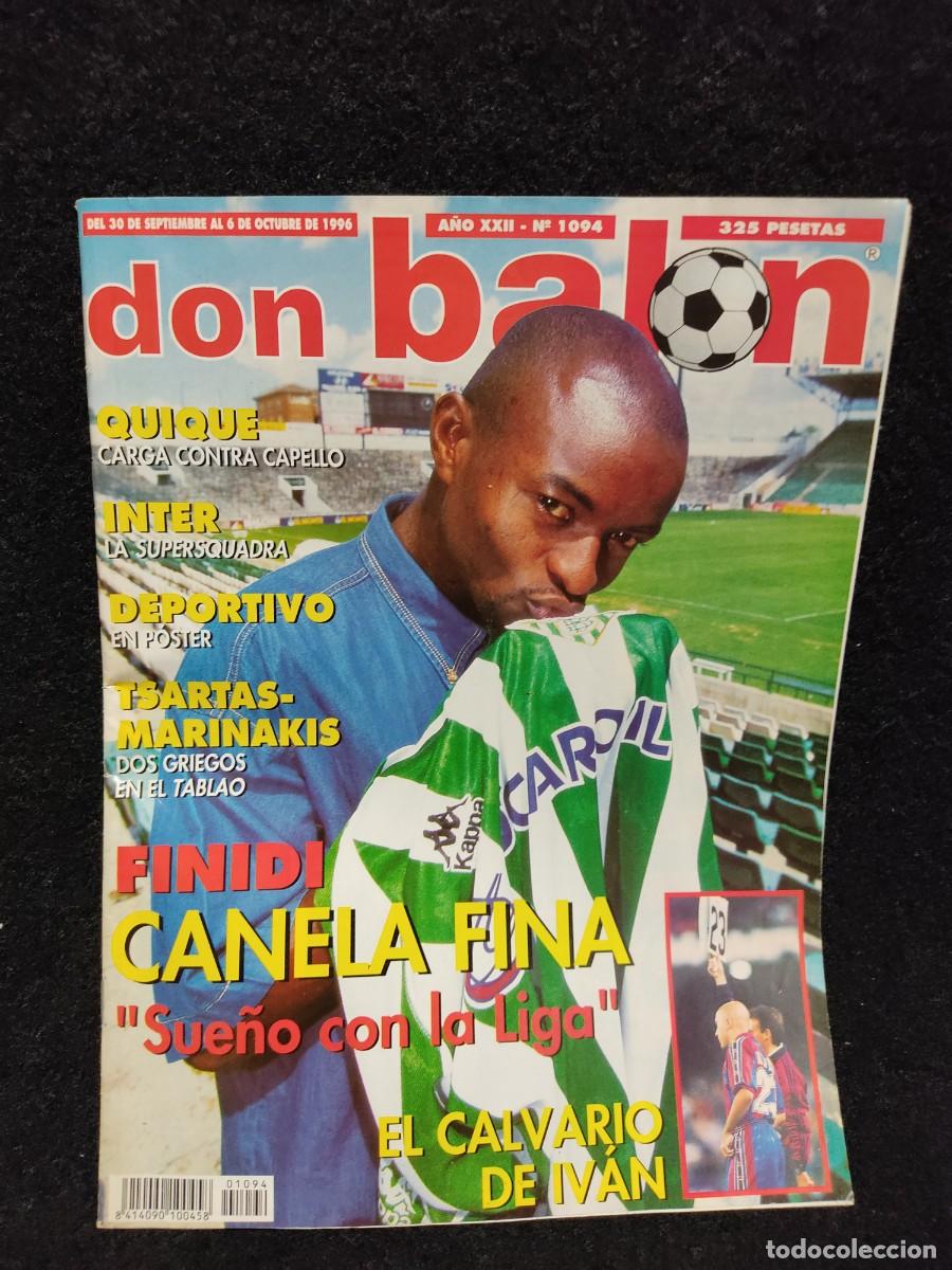 Sports collectibles: DON BALON N&ordm; 1094 - FINIDI CANELA FINA - INCLUYE POSTER - 1996
