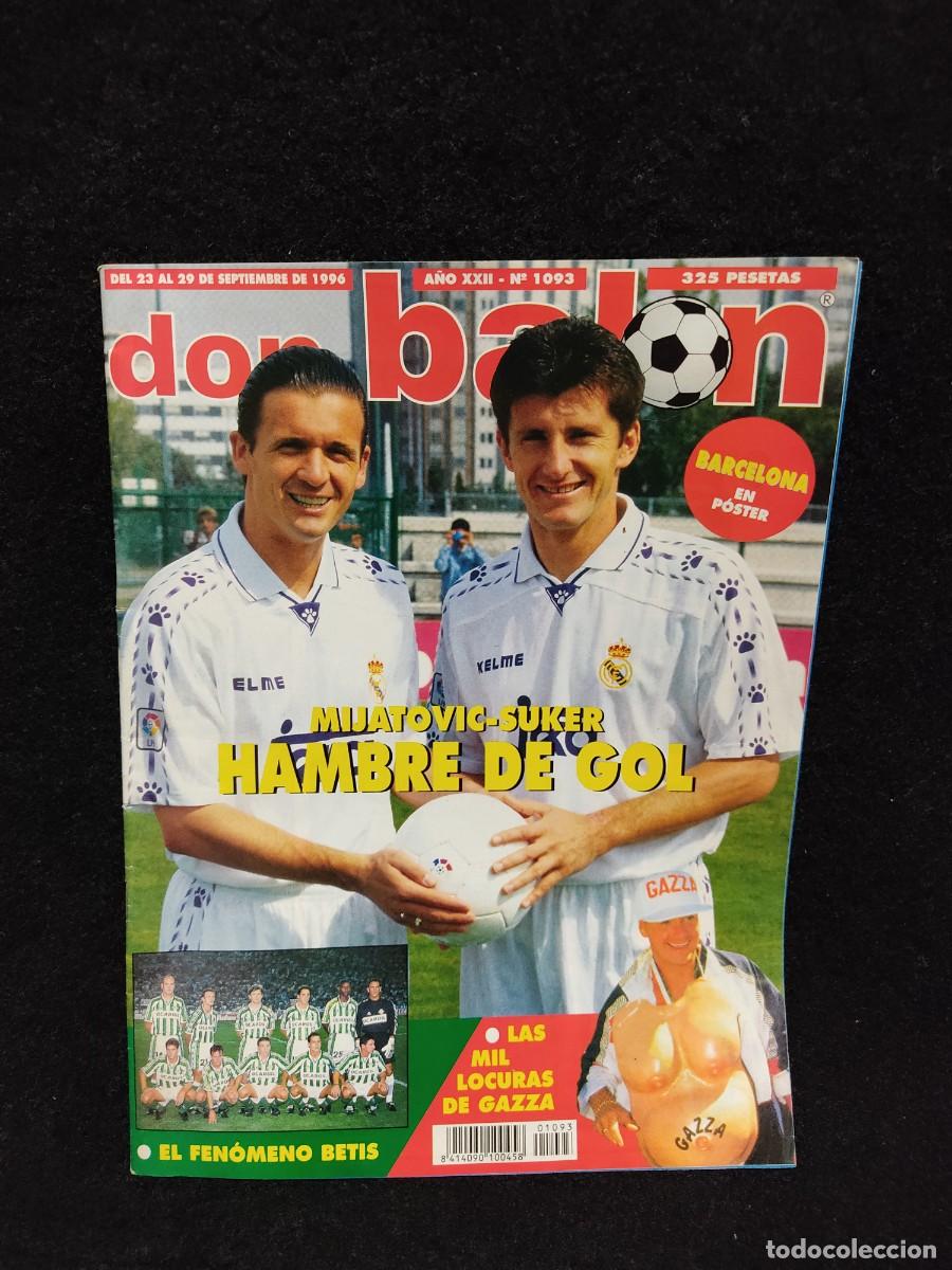 Sports collectibles: DON BALON N&ordm; 1093 - EL FENOMENO BETIS - MIJATOVIC Y SUKER - INCLUYE POSTER - 1996