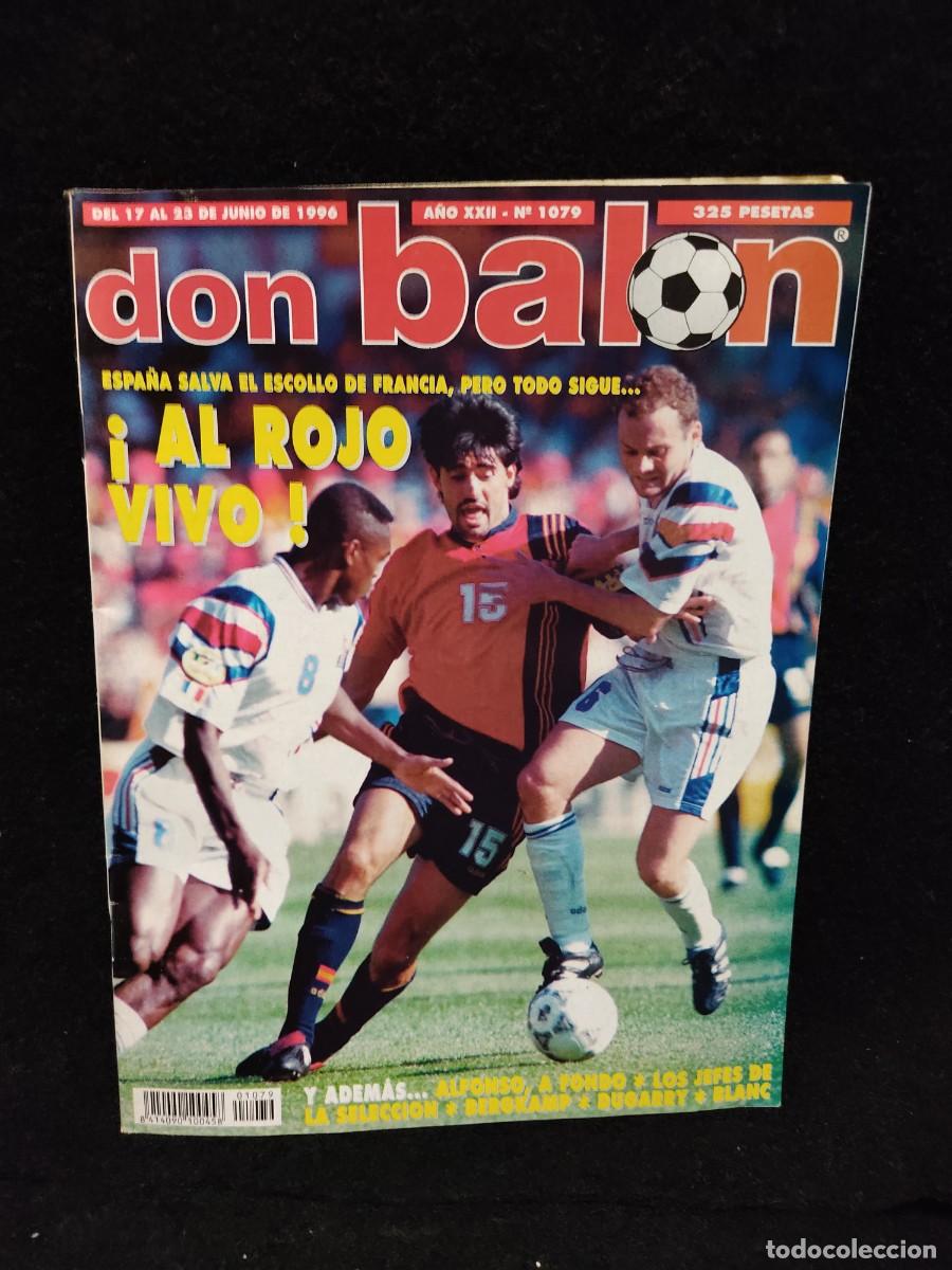 Coleccionismo deportivo: DON BALON N&ordm; 1079 - CAMINERO - BERGKAMP - 1996