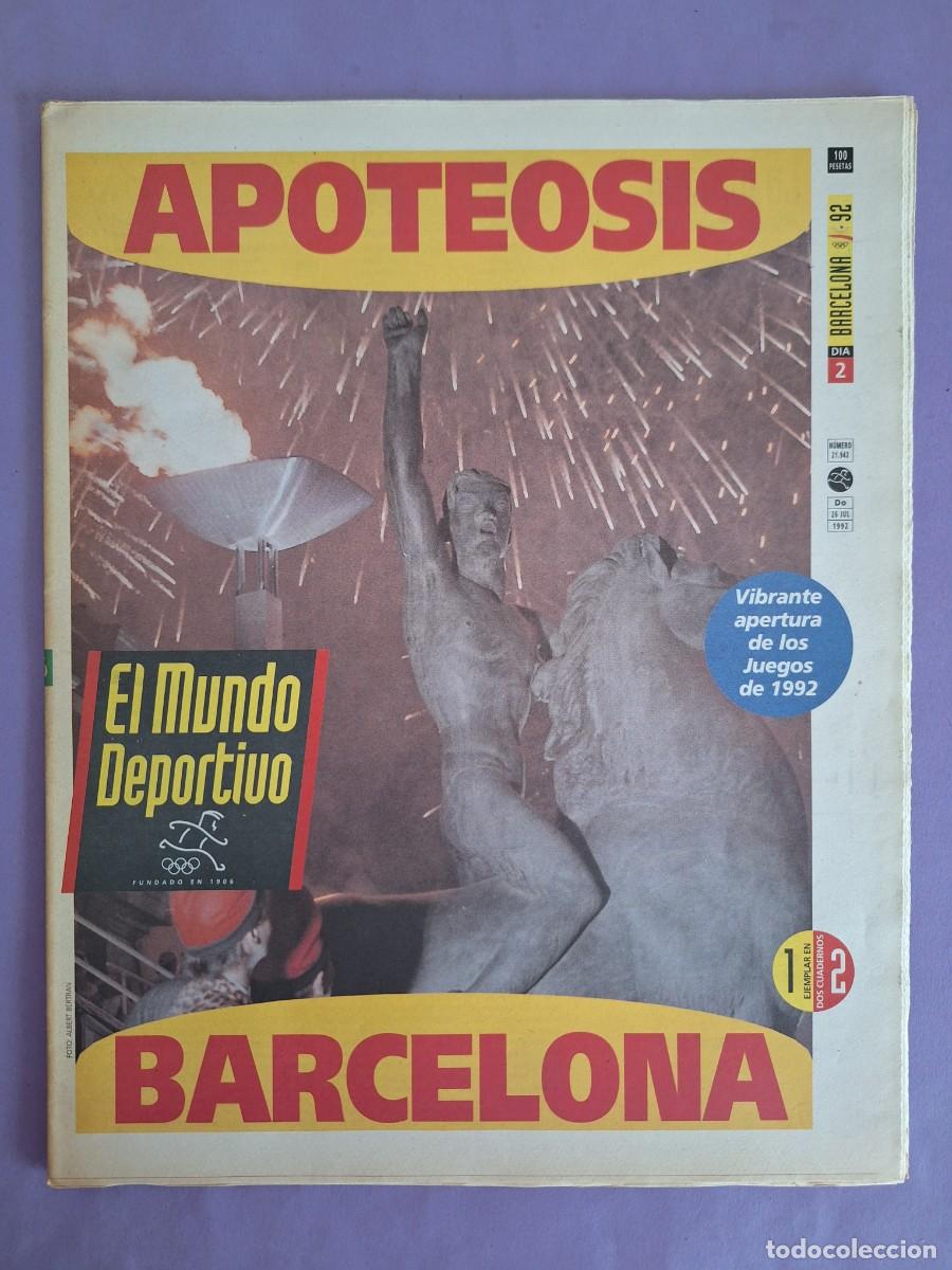 Colecionismo desportivo: MUNDO DEPORTIVO N&ordm; 21.942 OLIMPIADAS 1992 BARCELONA EPI VILLACAMPA BASKET DREAM TEAM ARRESE
