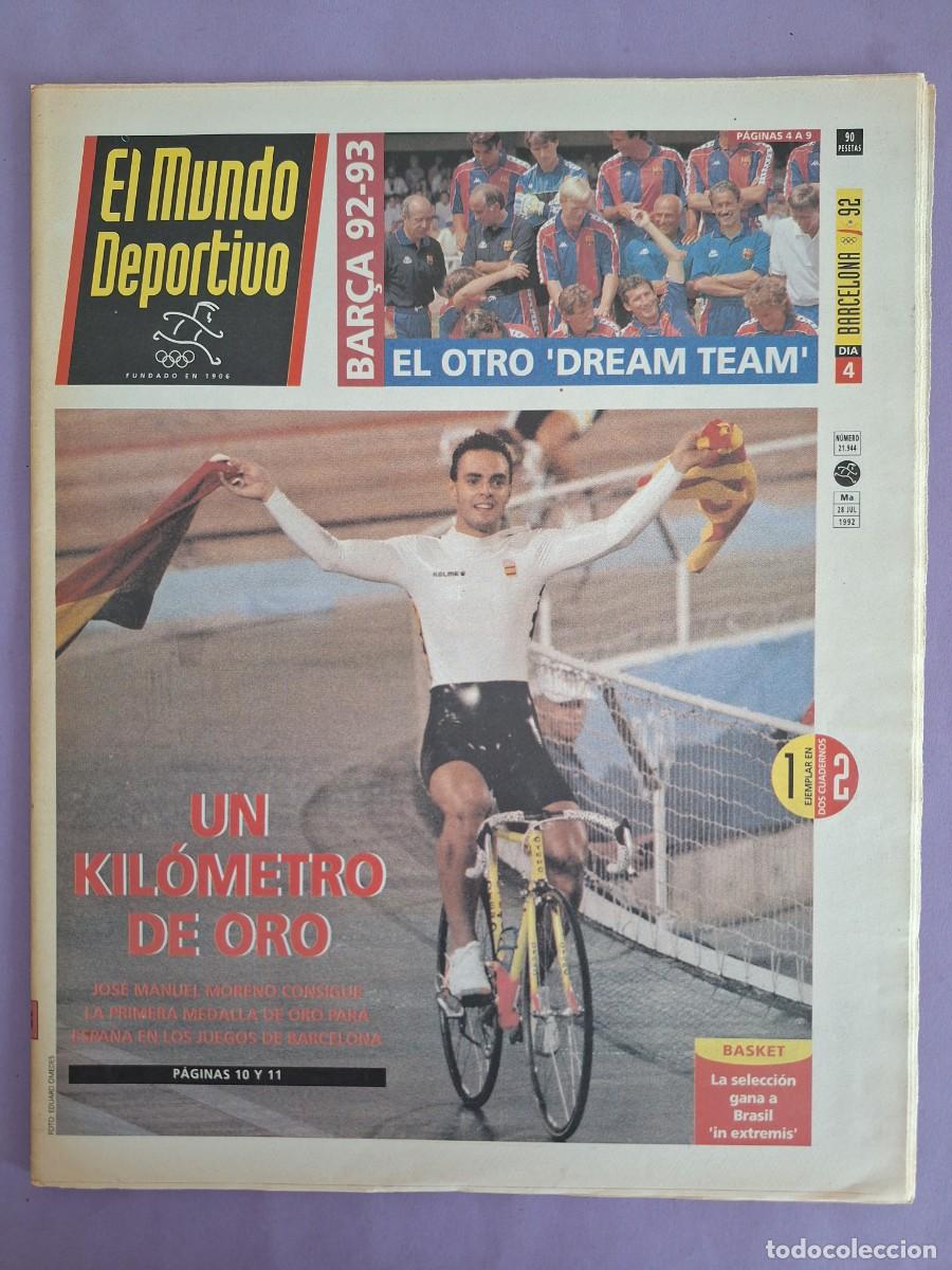 Coleccionismo deportivo: MUNDO DEPORTIVO N&ordm; 21.944 OLIMPIADAS 1992 BARCELONA BAR&Ccedil;A OTRO DREAM TEAM LOPEZ ZUBERO CRUYFF