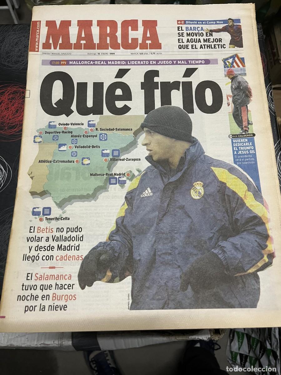 Coleccionismo deportivo: MARCA (10-1-1999)HOY MALLORCA REAL MADRID BARCELONA 4-2 ATHLETIC JESUS GIL CARCEL DAKAR AIR JORDAN