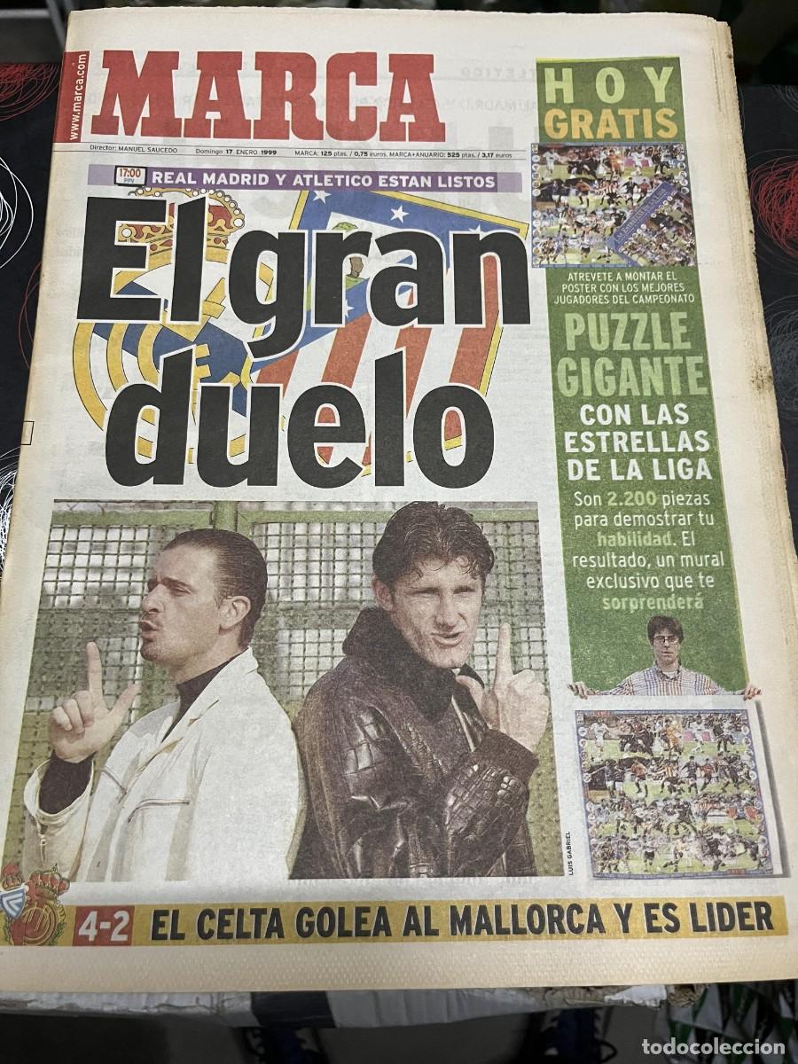 Coleccionismo deportivo: MARCA (17-1-1999) DERBI REAL MADRID ATLETICO MIJATOVIC SUKER CARLOS SAINZ