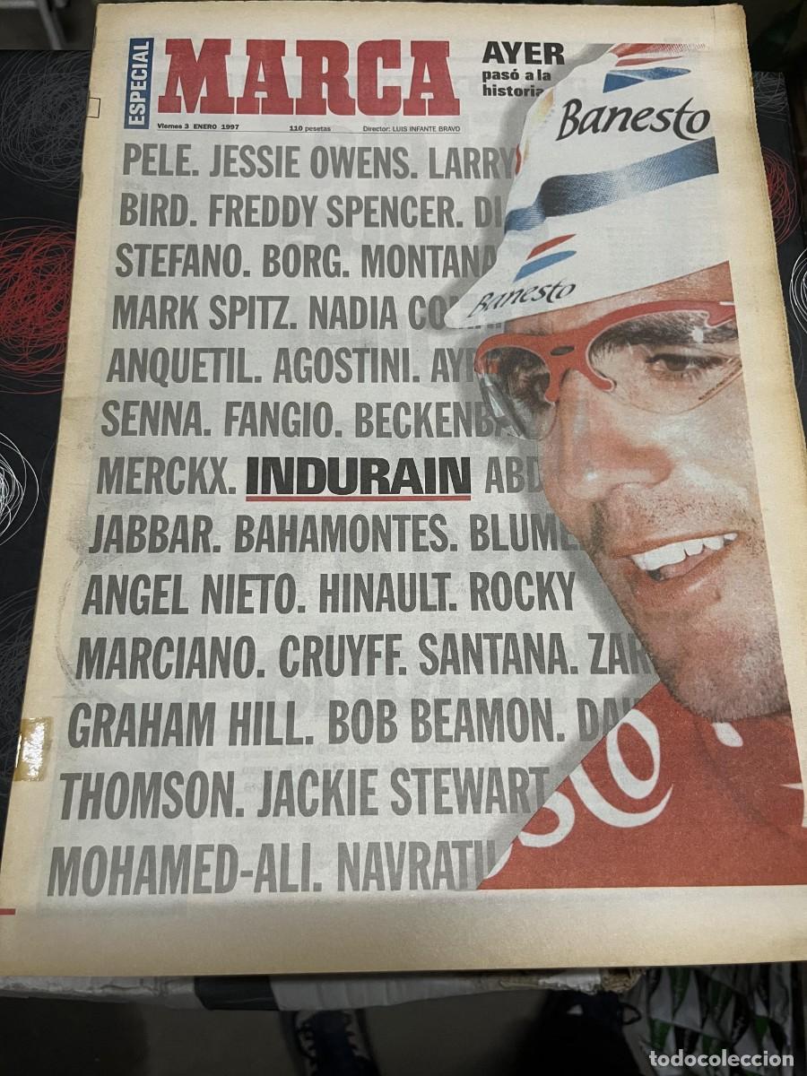 Coleccionismo deportivo: MARCA (3-1-1997) ESPECIAL MIGUEL INDURAIN CICLISMO ABRAHAM OLANO RAUL GONZALEZ REAL MADRID