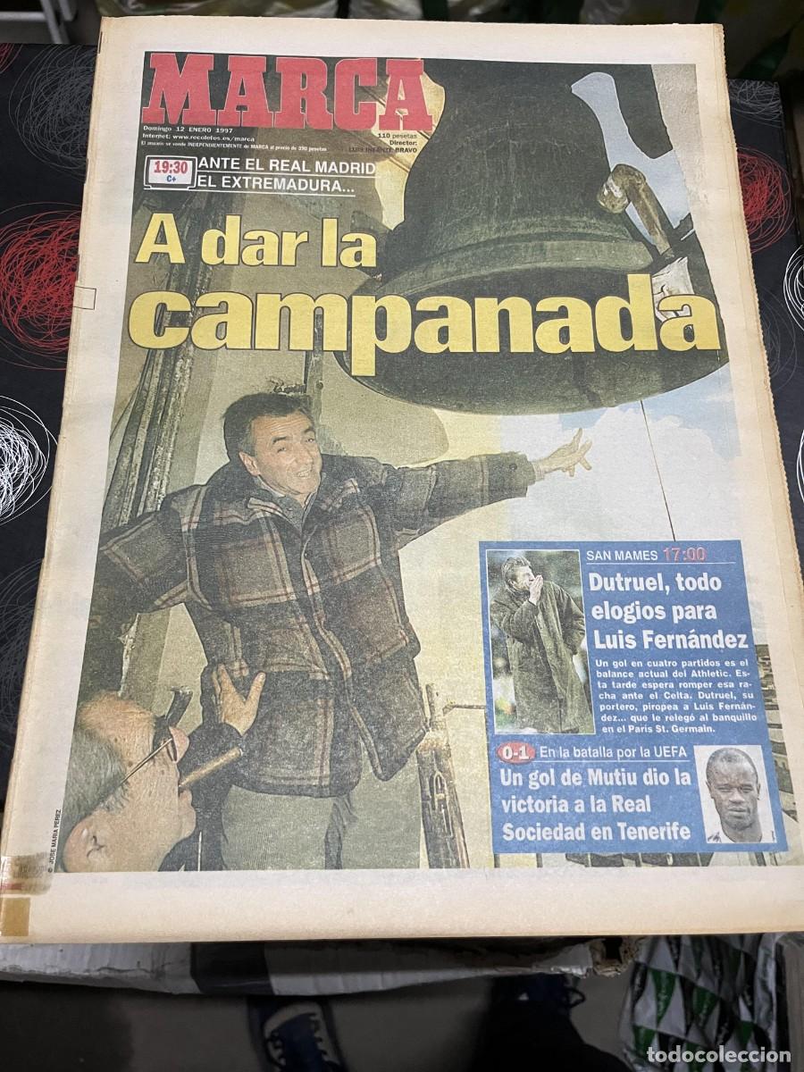 Coleccionismo deportivo: MARCA (12-1-1997) HOY EXTREMADURA REAL MADRID DUTRUEL TENERIFE 0-1 REAL SOCIEDAD JULIO SALINAS ZULLE