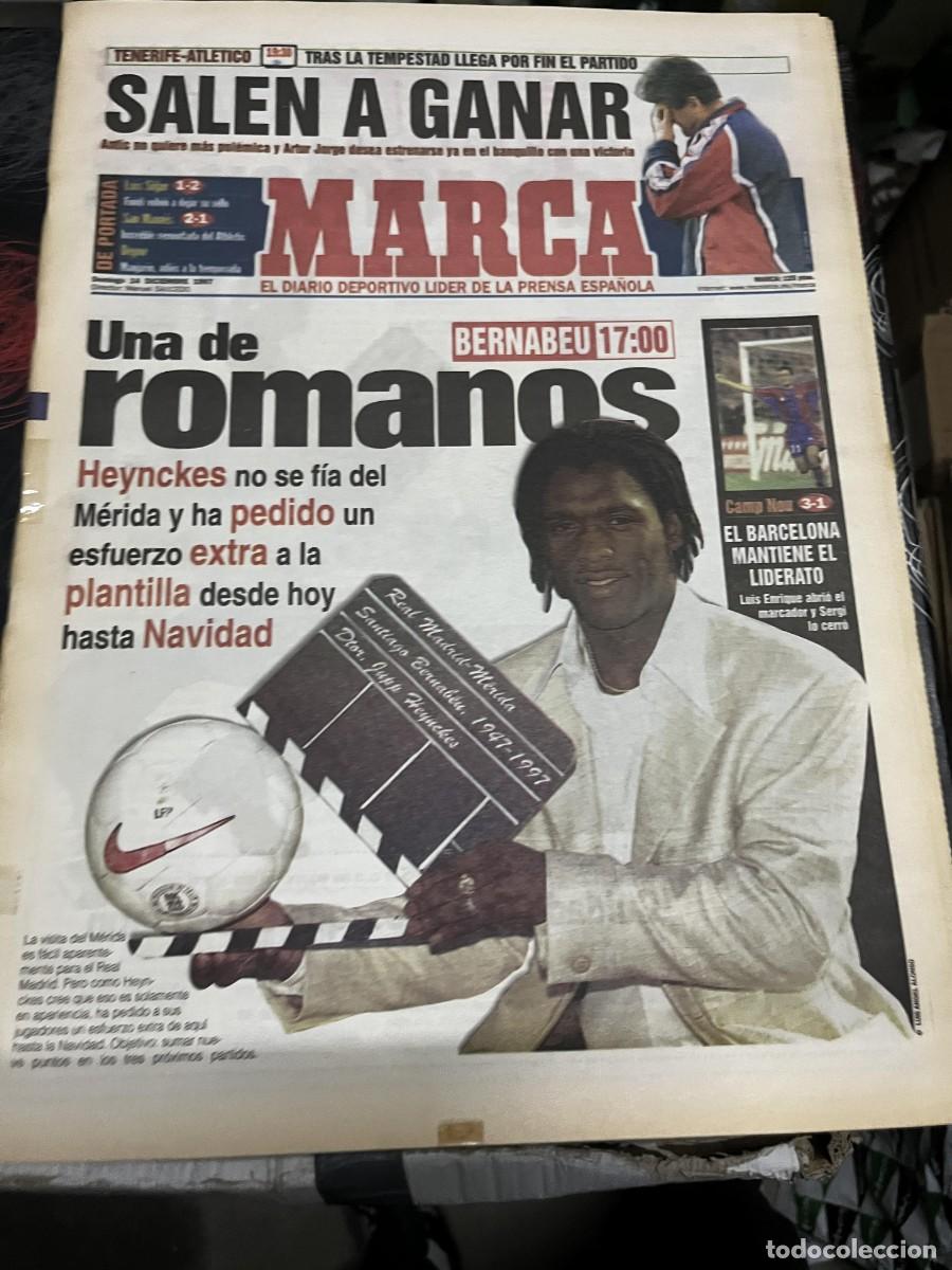Coleccionismo deportivo: MARCA (14-12-1997) SEEDORF HOY REAL MADRID MERIDA TENERIFE ATLETICO HEYNCKES JACQUES VILLENEUVE