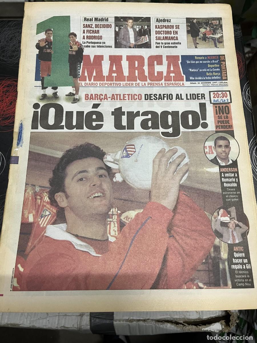 Coleccionismo deportivo: MARCA (20-12-1997) AJEDREZ KASPAROV EN SALAMANCA REAL MADRID LORENZO SANZ KIKO ATLETICO MADRID
