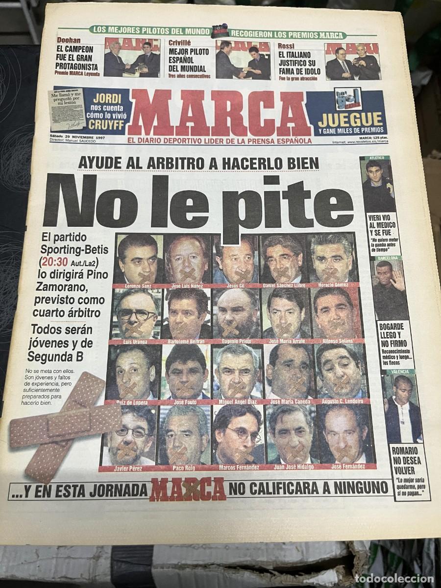 Collezionismo sportivo: MARCA (29-11-1997) HOY SPORTING GIJON BETIS HUELGA ARBITROS VIERI BOGARDE
