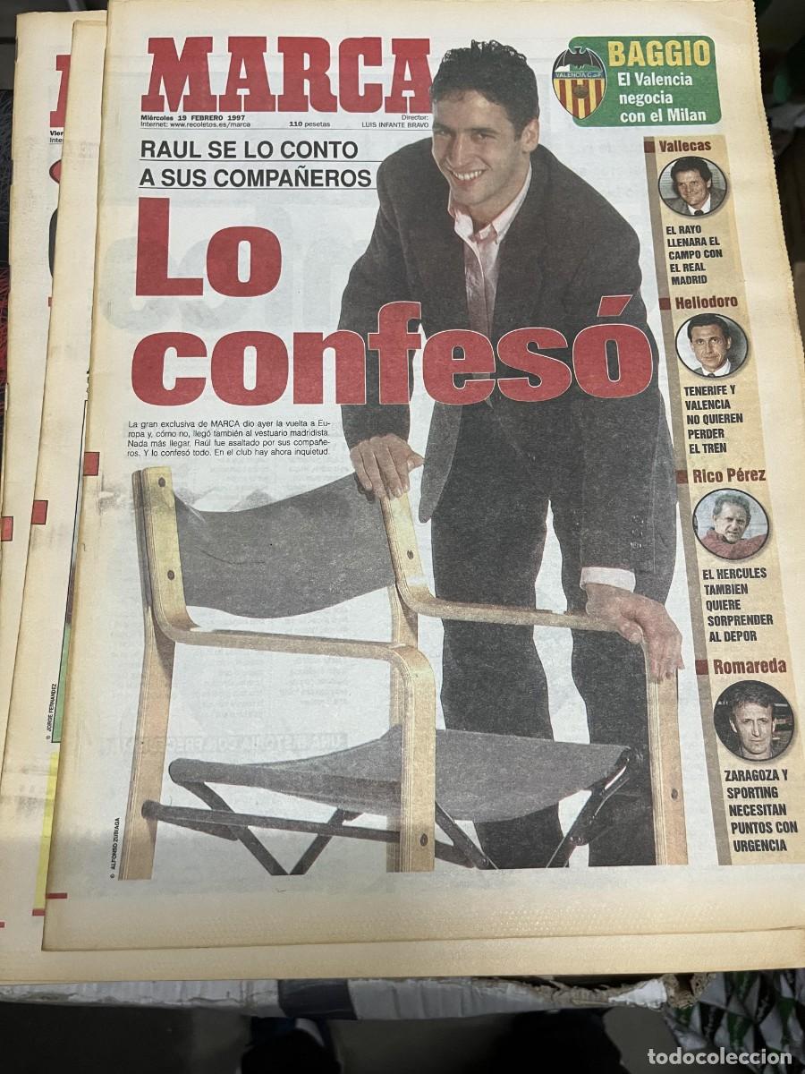 Coleccionismo deportivo: MARCA (19-2-1997) RAUL GONZALEZ REAL MADRID PREMIOS DEL DEPORTE