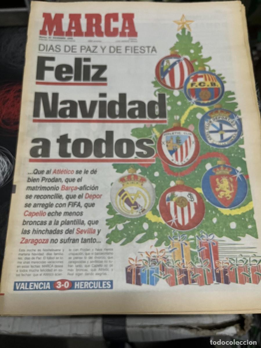 Coleccionismo deportivo: MARCA (24-12-1996) FELIZ NAVIDAD RONALDO NAZARIO BARCELONA HOMENAJE JAVIER EXPOSITO REAL SOCIEDAD