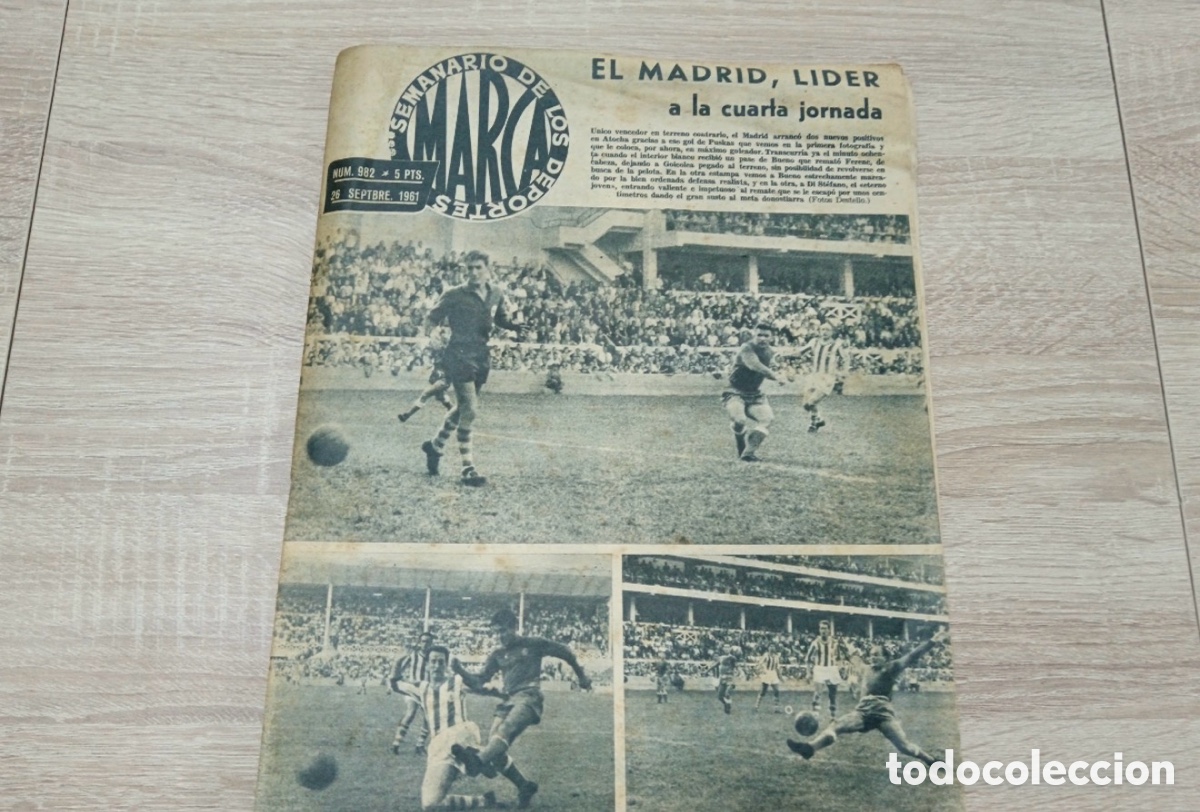 Coleccionismo deportivo: Marca 982 reservado 1961