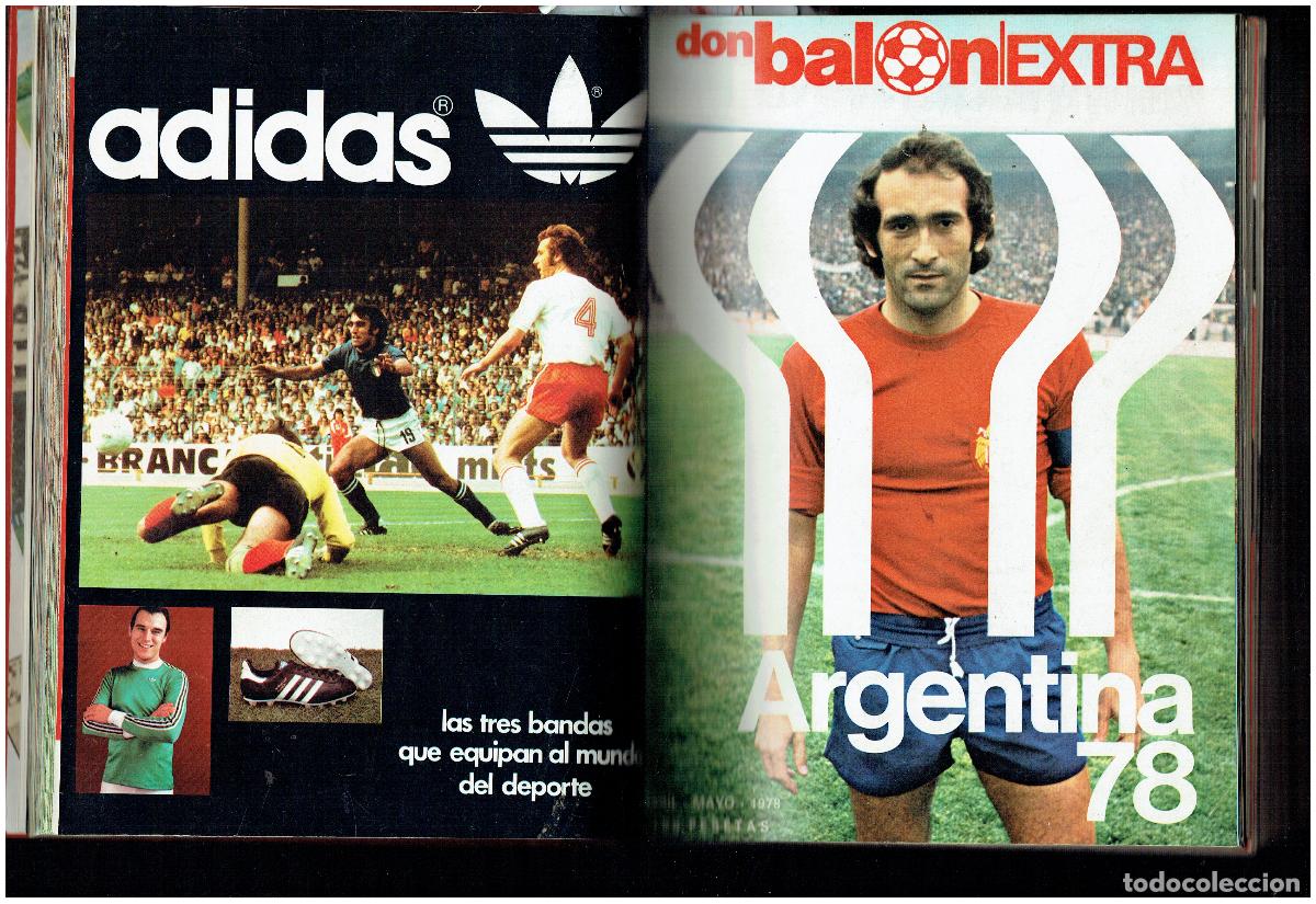 Coleccionismo deportivo: DON BALON, TOMO CON 10 EXTRAS. MARADONA, MUNDIAL 78, KEMPES, CRUYFF .(ST/B00 RUMF)
