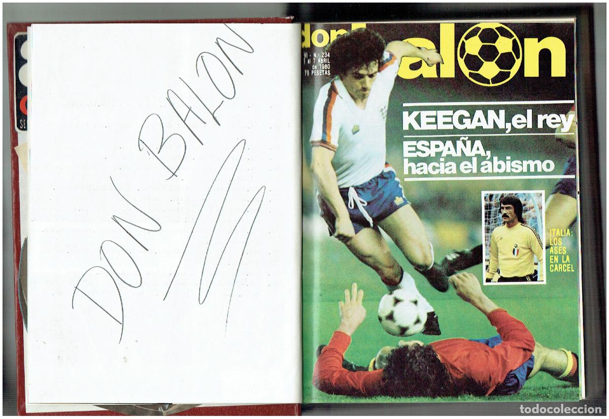 Coleccionismo deportivo: DON BALON. TOMO CON 12 EJEMPLARES. DEL N&ordm; 234 AL 245. MARADONA. A&Ntilde;O 1980.(ST/B00 RUMF)