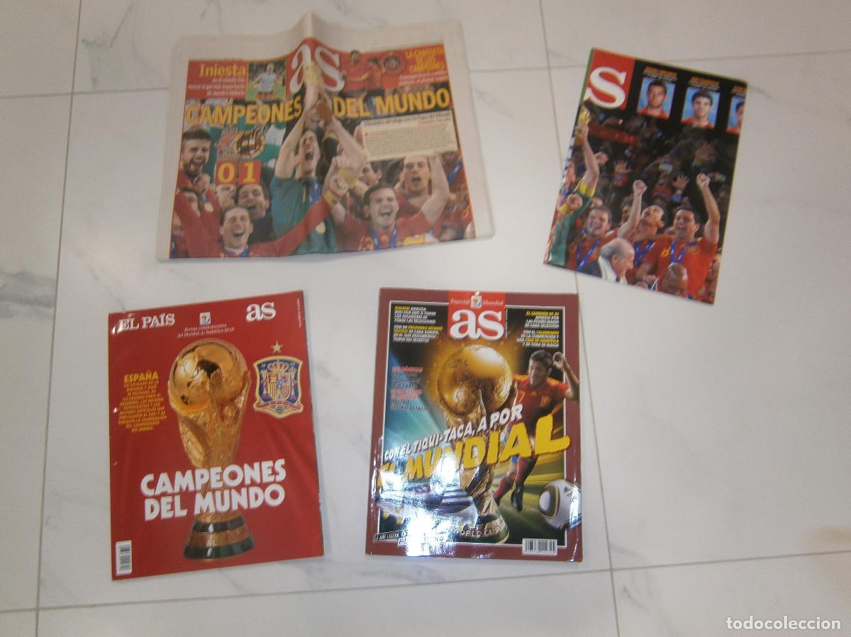 Coleccionismo deportivo: Mundial 2010 - Diario AS, Marca, El PAIS - SELECCION ESPA&Ntilde;OLA CAMPEONA DEL MUNDO