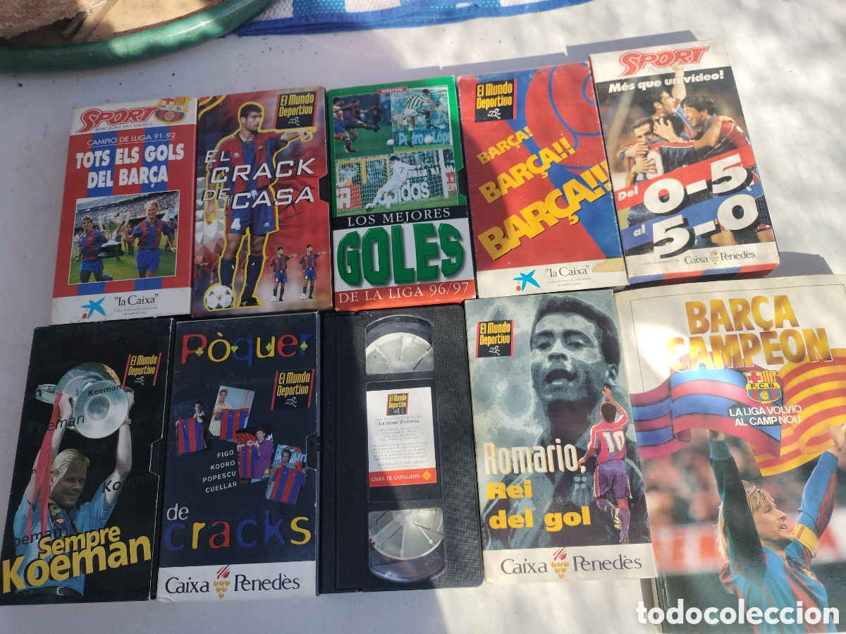 Sports collectibles: Lote cintas VHS futbol club Barcelona