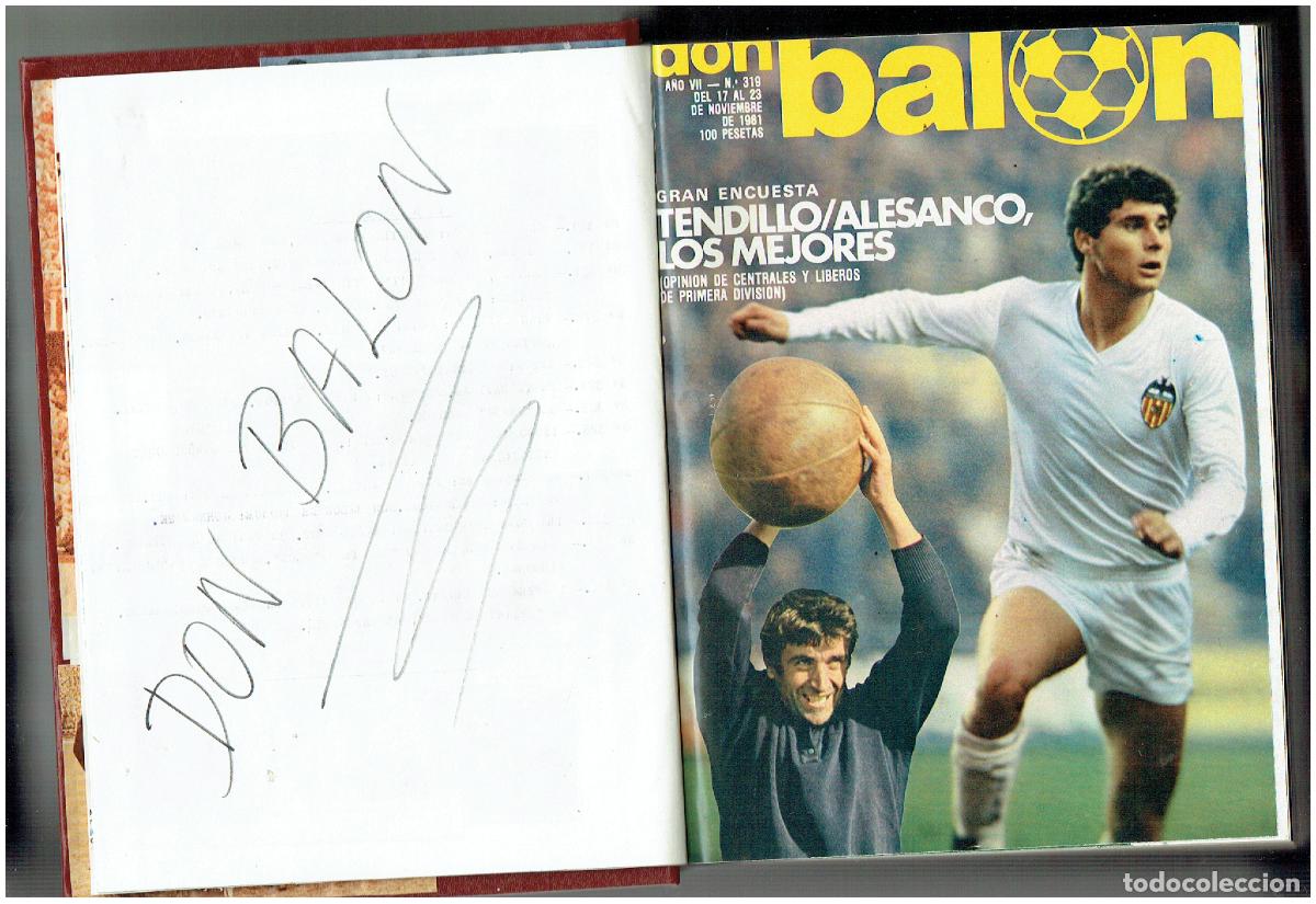 Coleccionismo deportivo: DON BALON. TOMO CON 12 EJEMPLARES. DEL N&ordm; 319 al N&ordm; 331. 1981 / 82.. (ST/B00 RUMF)