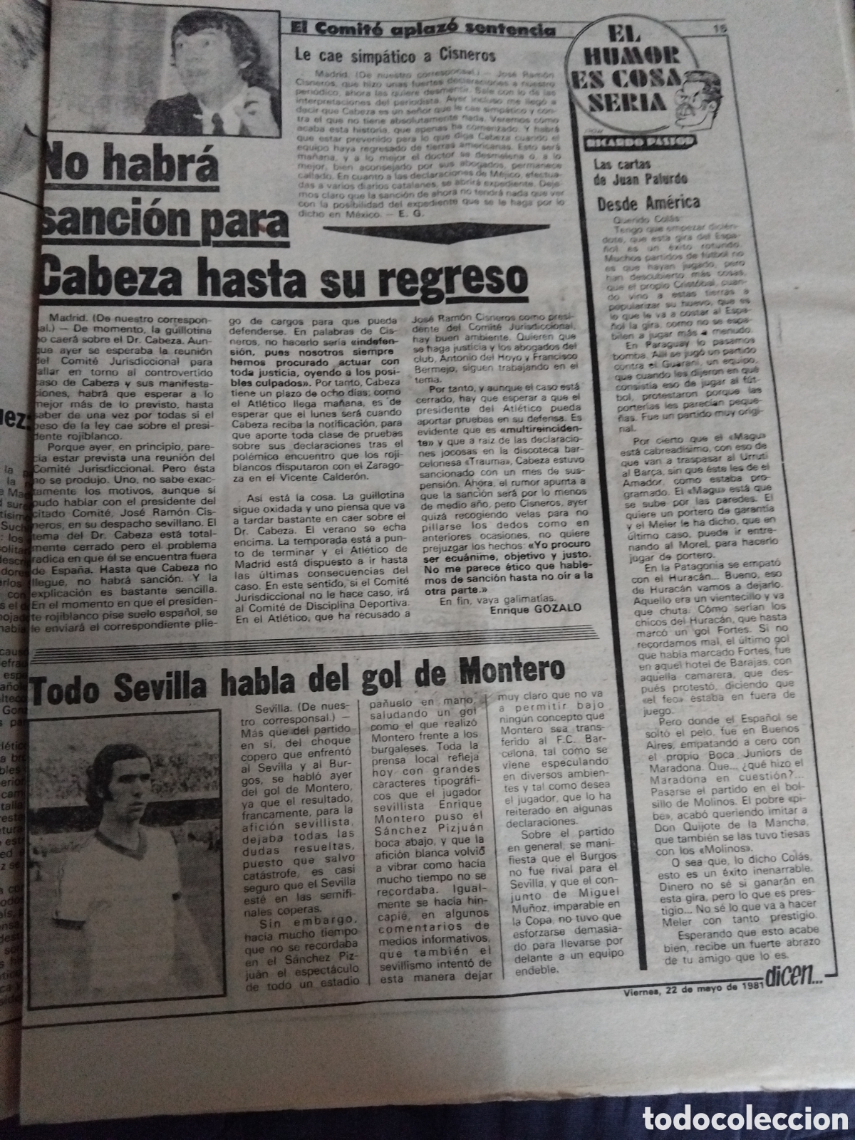 Coleccionismo deportivo: Prensa Pele y Zico 1981 - Foto 6