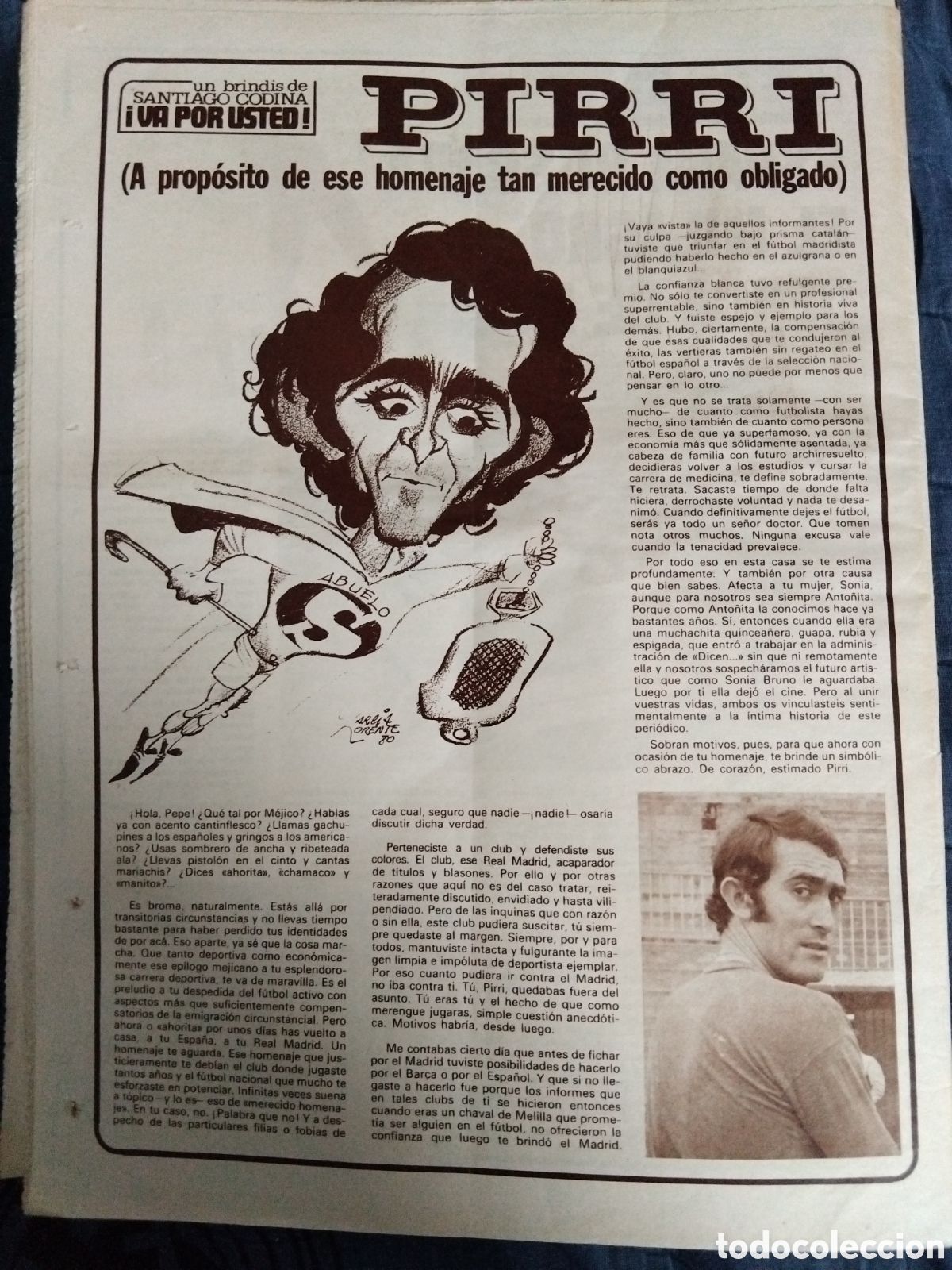 Coleccionismo deportivo: Prensa despedida a Pirri 1981
