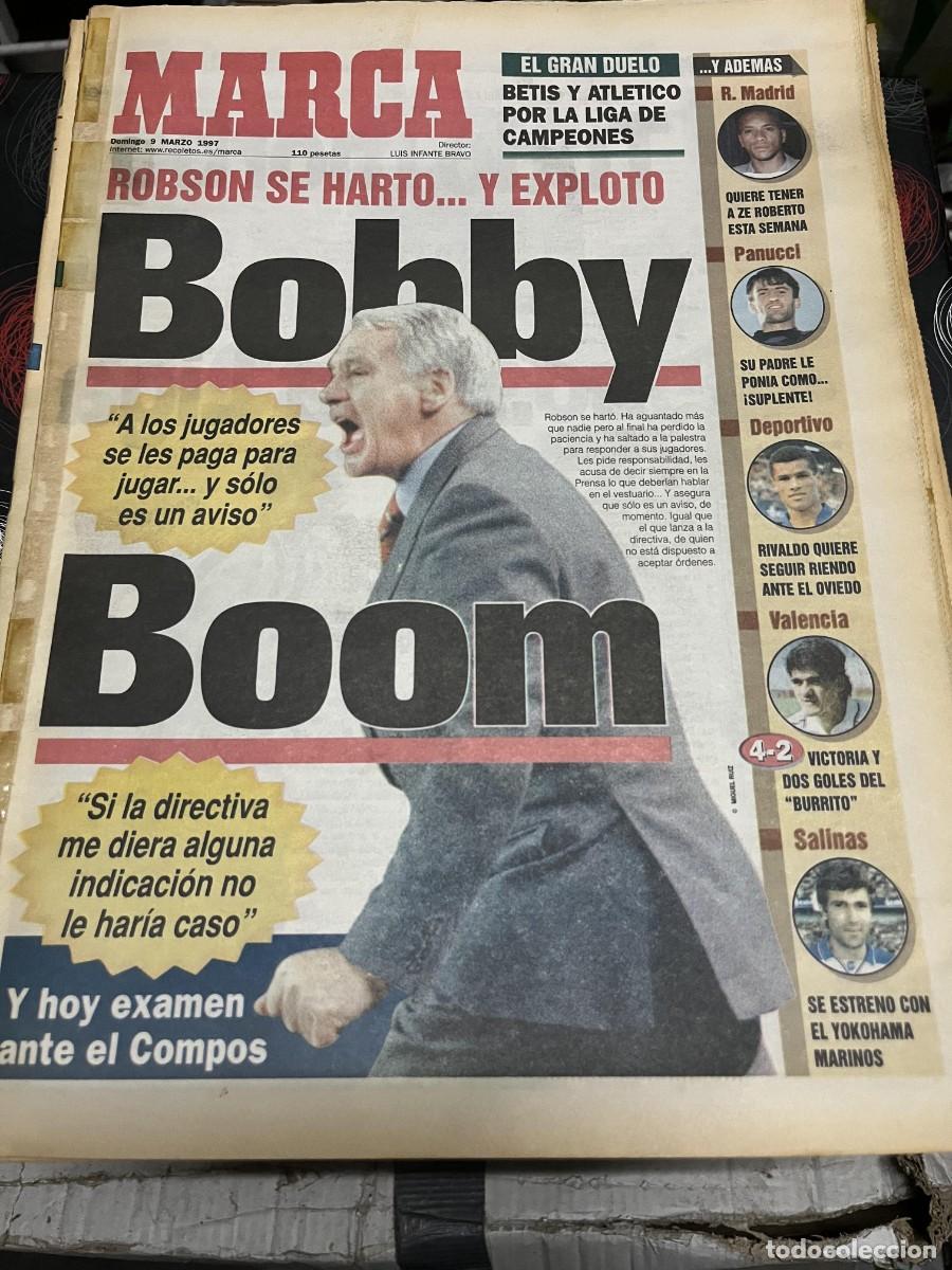 Coleccionismo deportivo: MARCA (9-3-1997) BOBBY ROBSON HOY BETIS ATLETICO MADRID FINIDI PANTIC PANUCCI