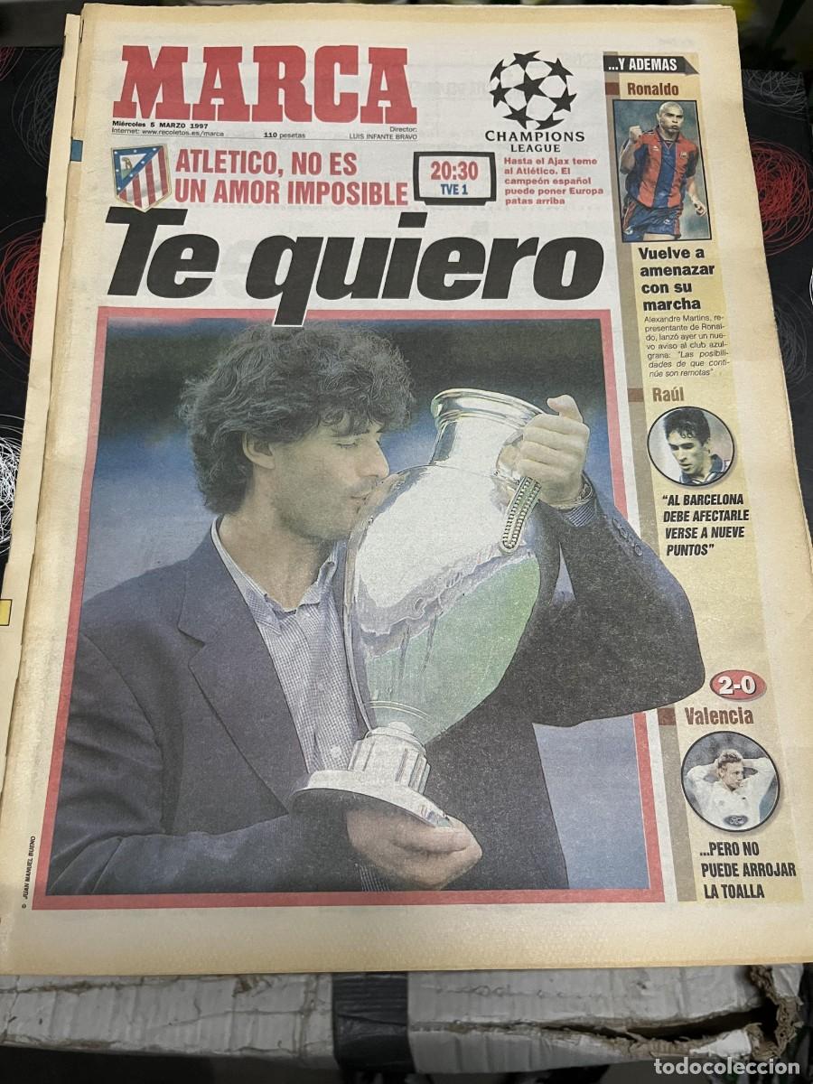 Coleccionismo deportivo: MARCA (5-3-1997) JOSE LUIS PEREZ CAMINERO HOY CHAMPIONS ATLETICO MADRID AJAX RALLYES