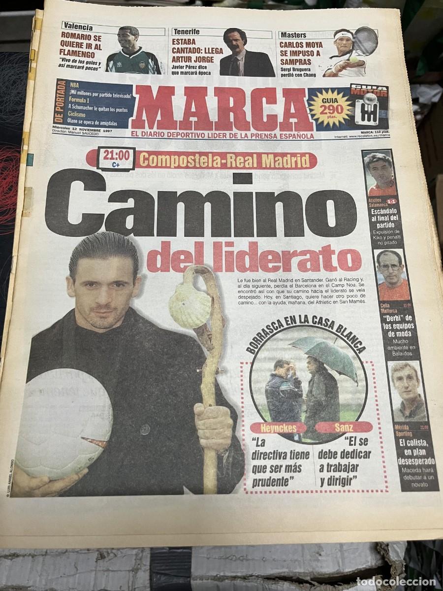 Coleccionismo deportivo: MARCA (12-11-1997) MIJATOVIC HOY COMPOSTELA REAL MADRID FUTRE ATLETICO 1-1 SALAMANCA VAN GAAL