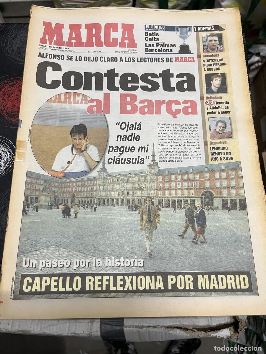 Coleccionismo deportivo: MARCA (15-3-1997) ALFONSO PEREZ BETIS FABIO CAPELLO ANTIC TELMO ZARRA MONTESA MARC COLOMER