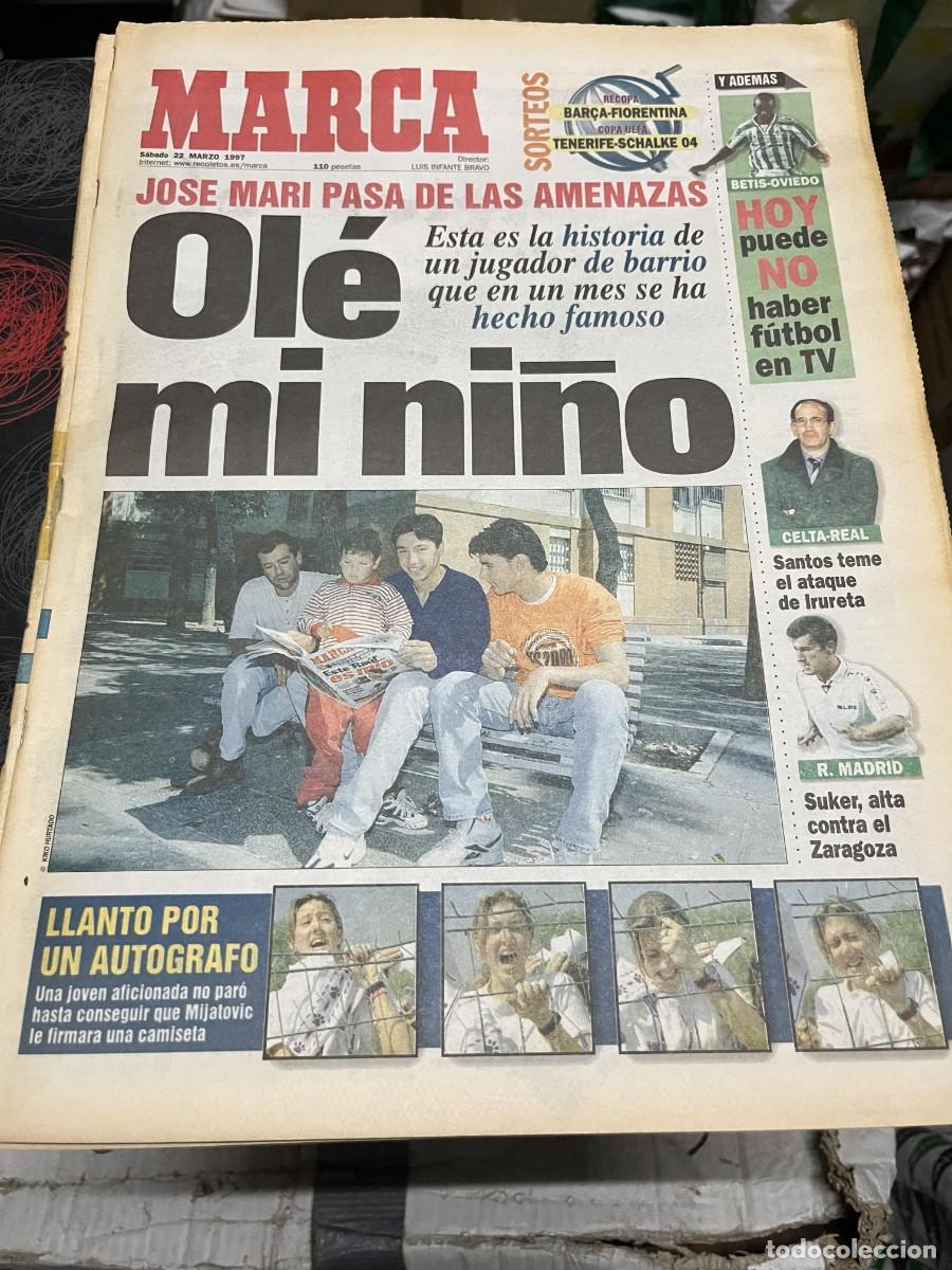 Coleccionismo deportivo: MARCA (22-3-1997) JOSE MARI ATLETICO MADRID MIJATOVIC LA LIGA DE LAS ESTRELLAS