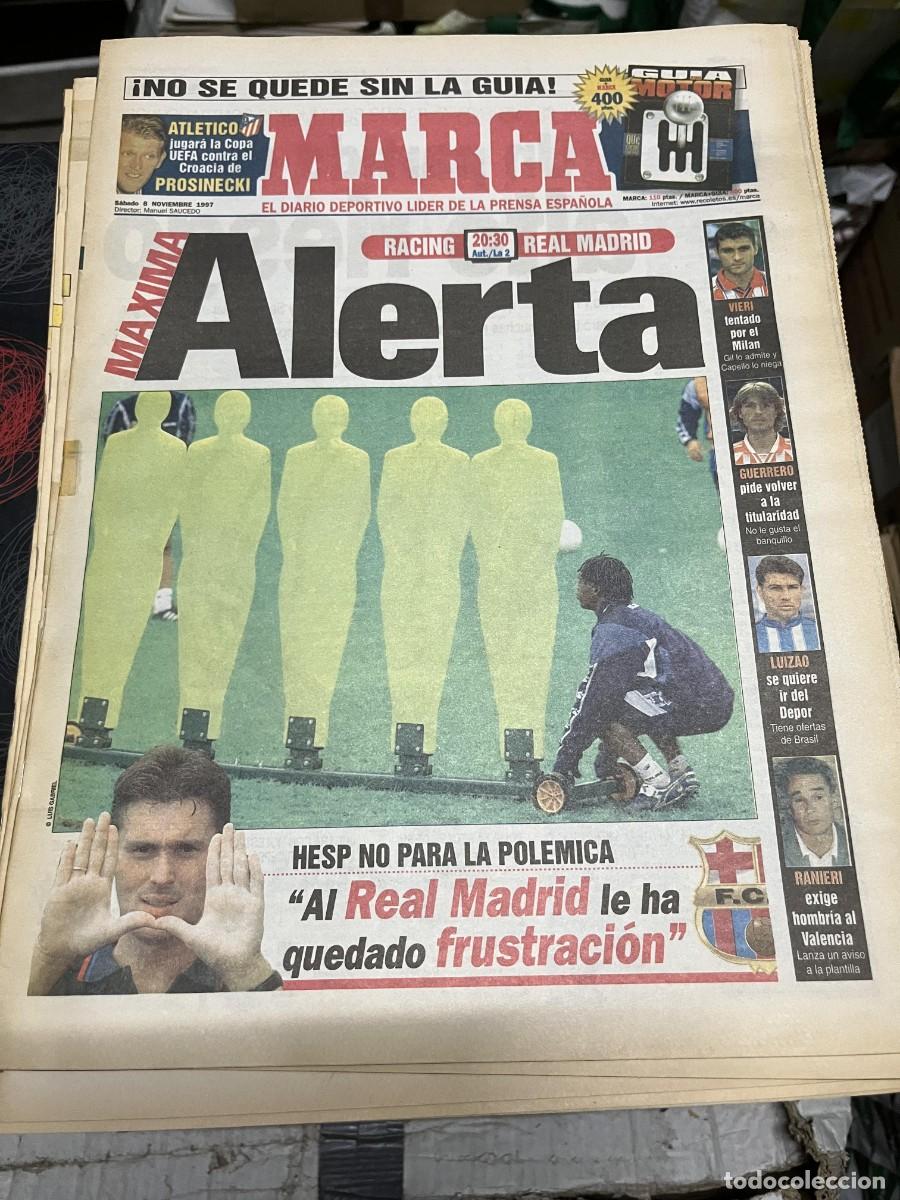 Coleccionismo deportivo: MARCA(8-11-1997)HOY RACING REAL MADRID VIERI JULEN GUERRERO HESP BARCELONA ALL STAR HOLYFIELD MOORER
