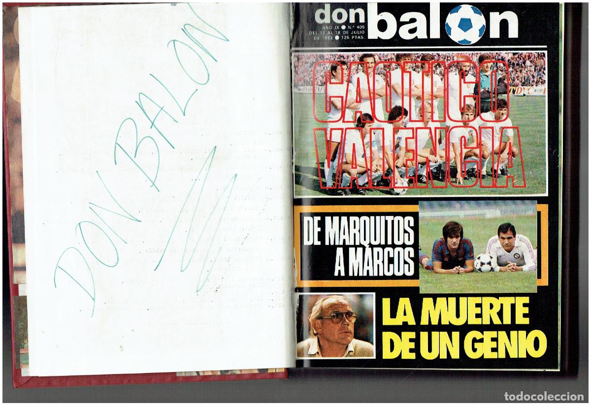Coleccionismo deportivo: EXTRA DON BALON. TOMO CON 12 EJEMPLARES. DEL N&ordm; 405 A N&ordm; 416 (ST/B00 RUMF)