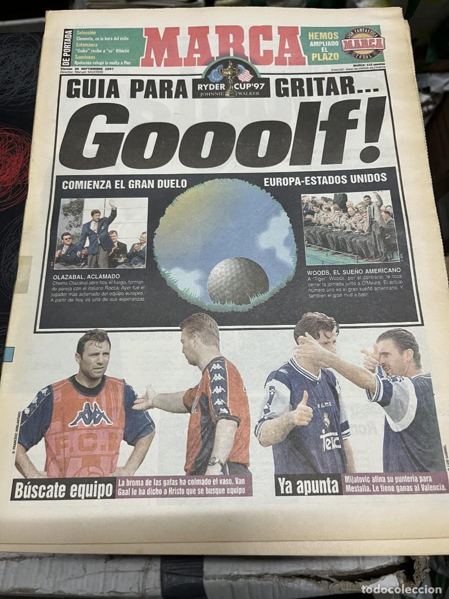 Coleccionismo deportivo: MARCA (26-9-1997) GOLF RYDER CUP EUROPA ESTADOS UNIDOS FRANCISCO ROIG MIJATOVIC