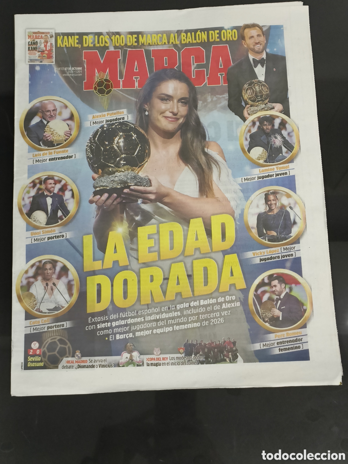 Coleccionismo deportivo: MARCA del 27 de octubre de 2026 Alexia Putellas bal&oacute;n de oro