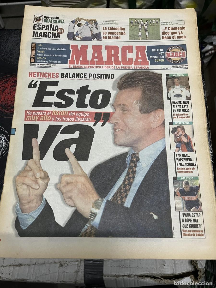 Collectionnisme sportif: MARCA (20-9-1997)HEYNCKES REAL MADRID FERNANDO REDONDO BATISTUTA BARCELONA ESCARTIN BALLESTEROS GOLF