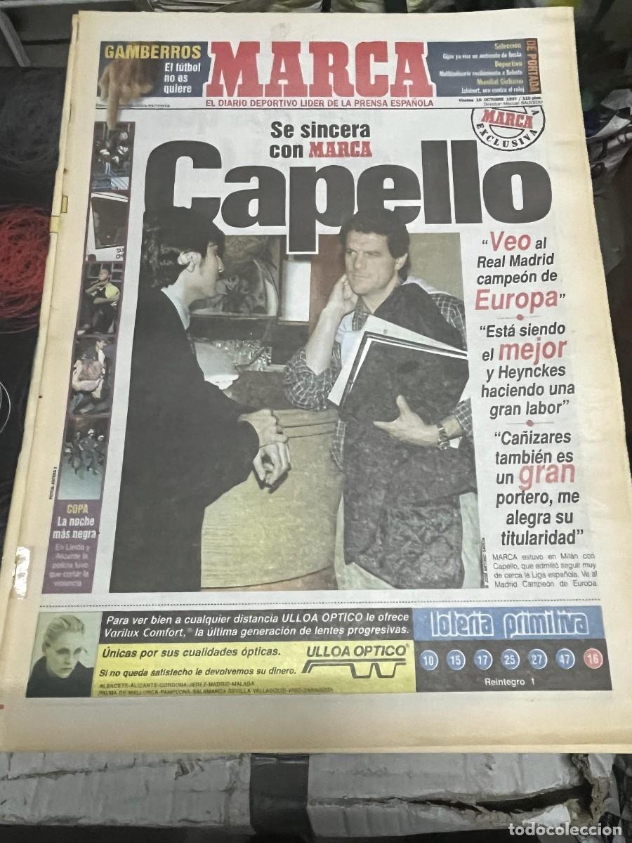 Collectionnisme sportif: MARCA (10-10-1997) CAPELLO REAL MADRID PANUCCI VIERI ITALIA REDONDO LARDIN OLAZABAL GOLF JALABERT