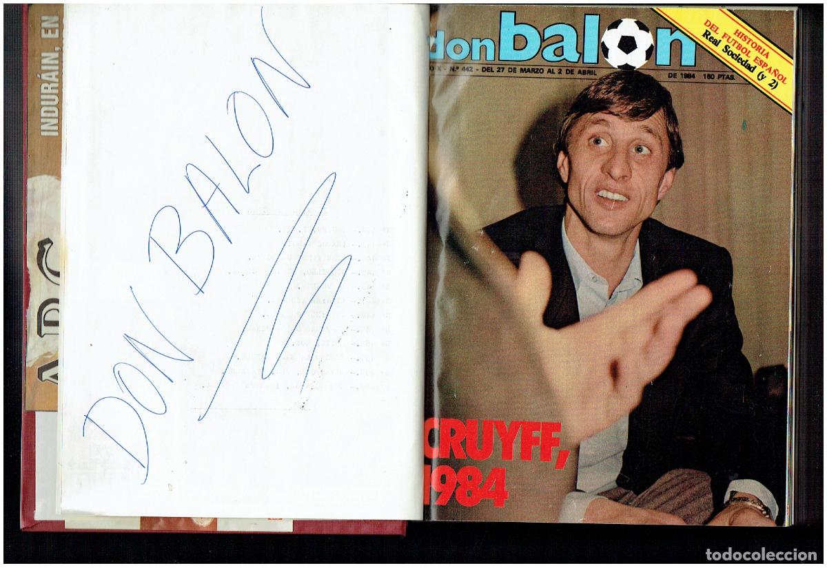 Coleccionismo deportivo: DON BALON. TOMO CON 12 EJEMPLARES. DEL N&ordm; 442 A N&ordm; 453. A&Ntilde;O 1984.(ST/B00 RUMF)