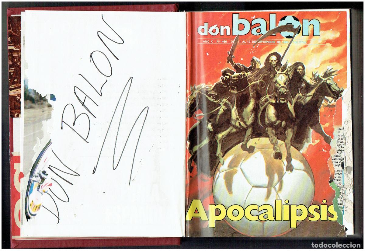 Coleccionismo deportivo: DON BALON. TOMO CON 12 EJEMPLARES. DEL N&ordm; 466 A N&ordm; 477. A&Ntilde;O 1984.(ST/B00 RUMF)