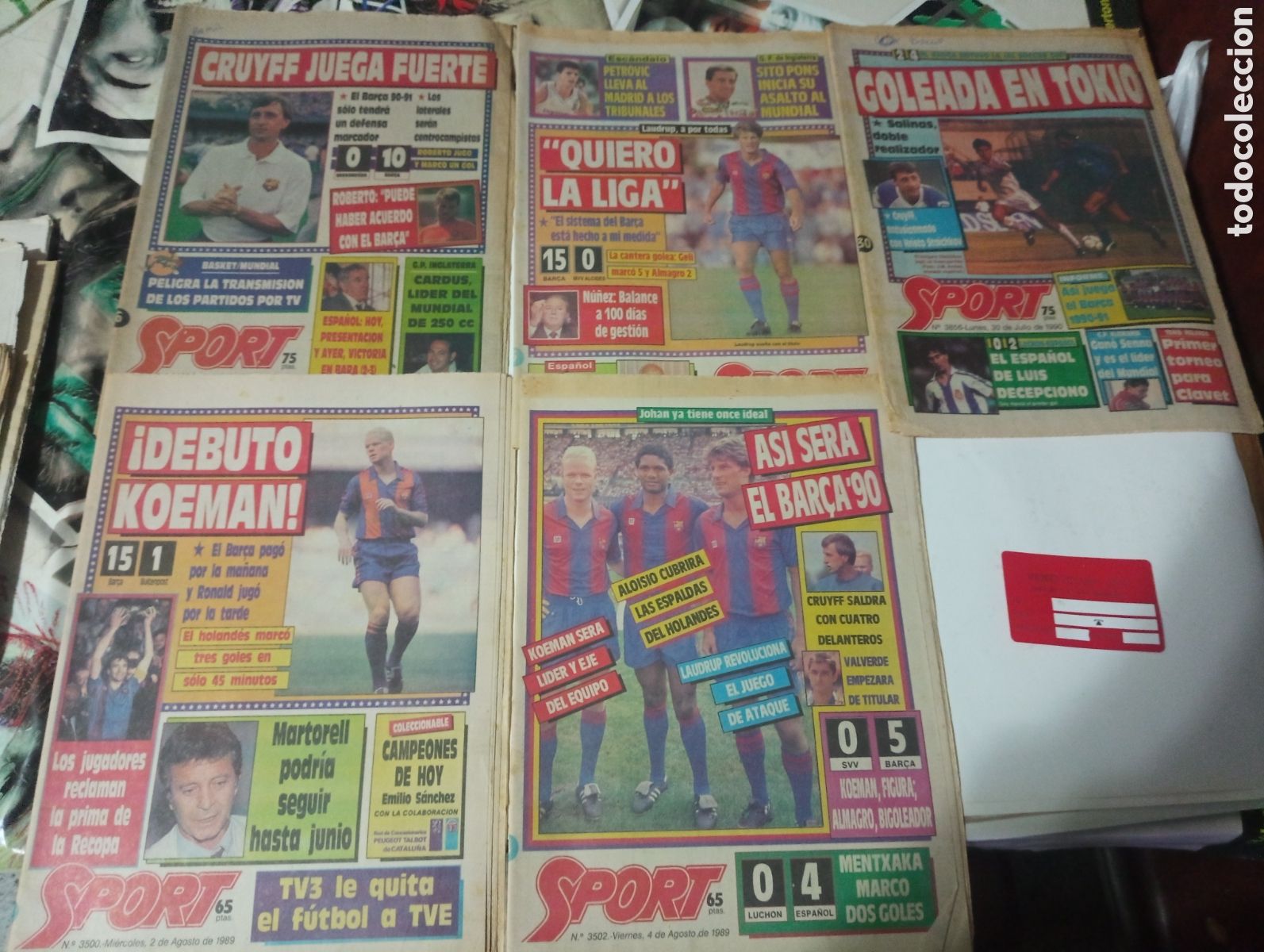 Coleccionismo deportivo: 5 peri&oacute;dicos sport antiguos