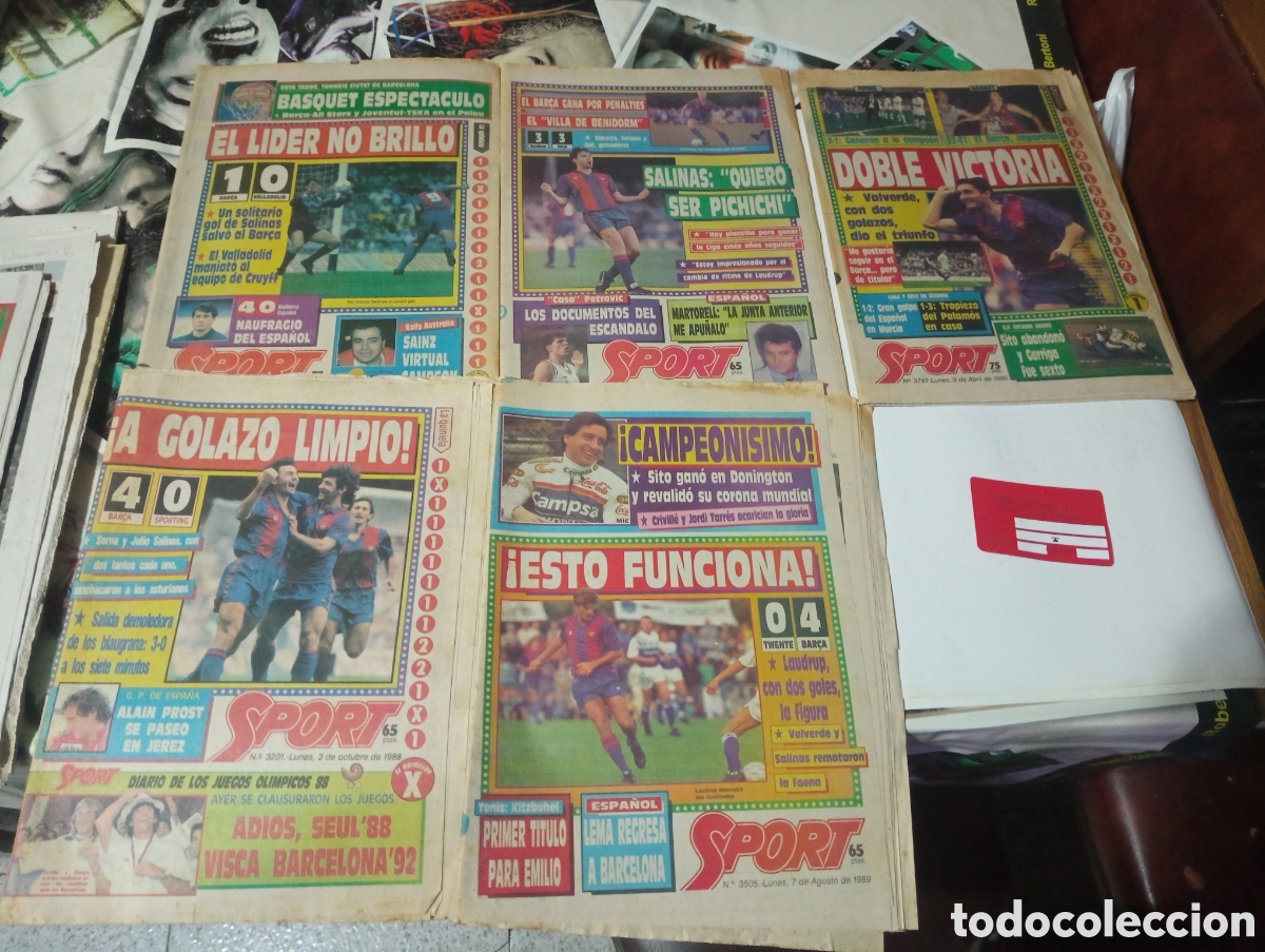 Collezionismo sportivo: 5 peri&oacute;dicos sport variados