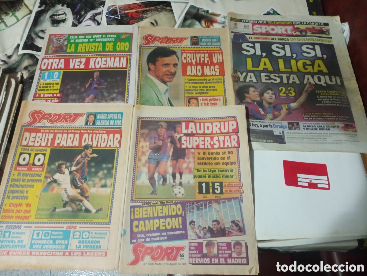 Collezionismo sportivo: 5 peri&oacute;dicos sport deportivos