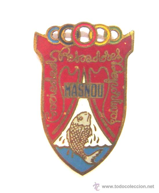 Sammelleidenschaft Sport: CHAPA INSIGNIA SOCIEDAD PESCADORES DEPORTIVOS MASNOU